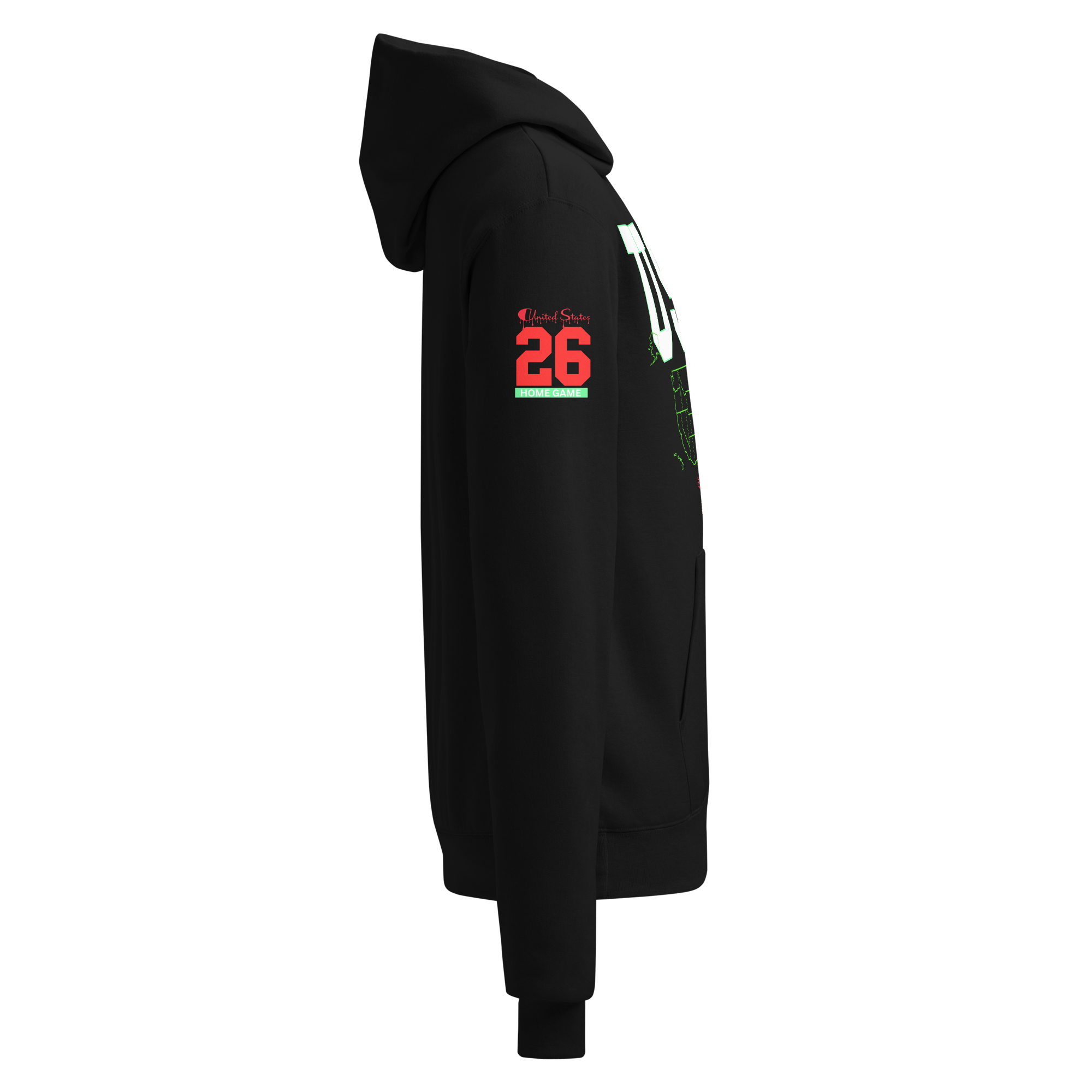 Global Football 2026 USA Flags Hoodie