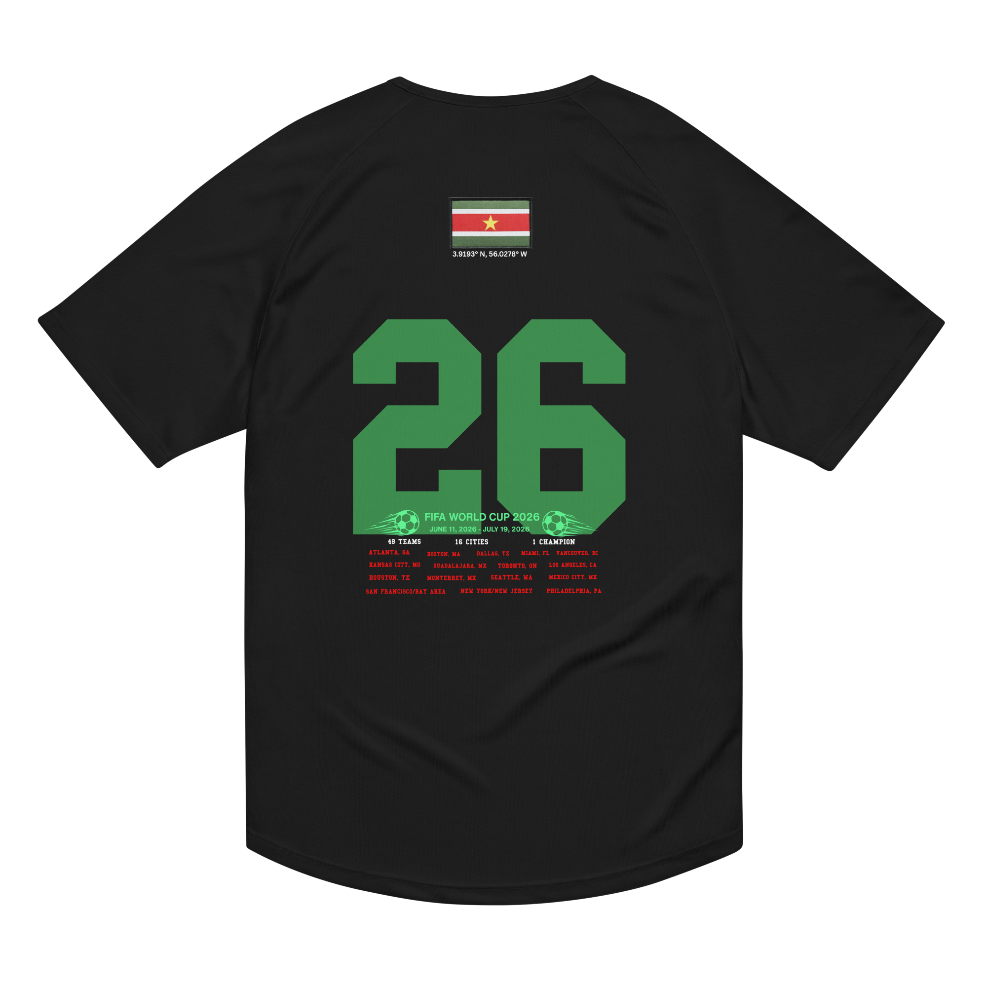 SURINAME 2026 World Cup Streetwear Soccer Jersey