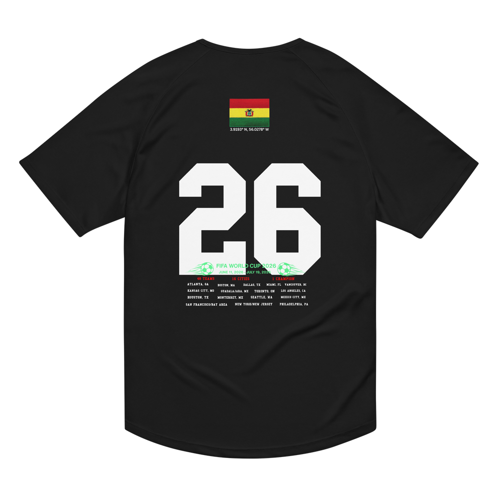 BOLIVIA 2026 World Cup Streetwear Soccer Jersey