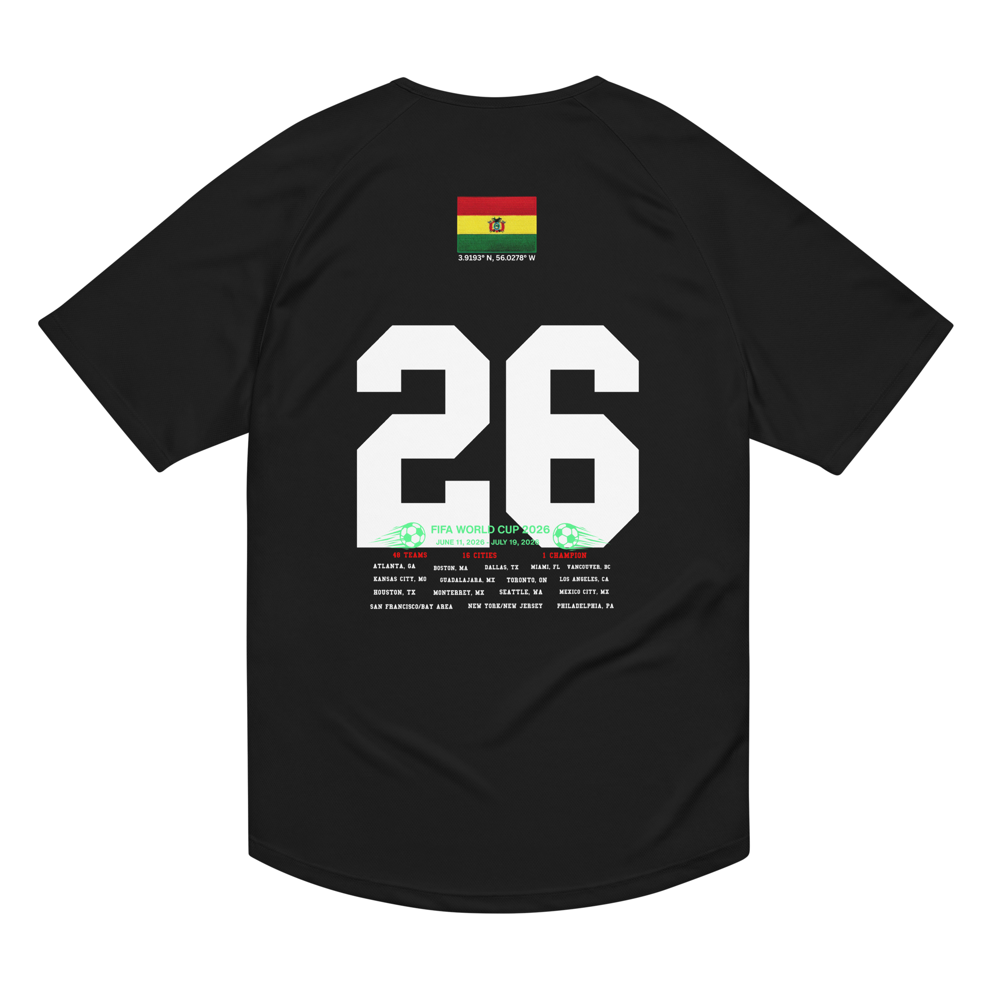 BOLIVIA 2026 World Cup Streetwear Soccer Jersey