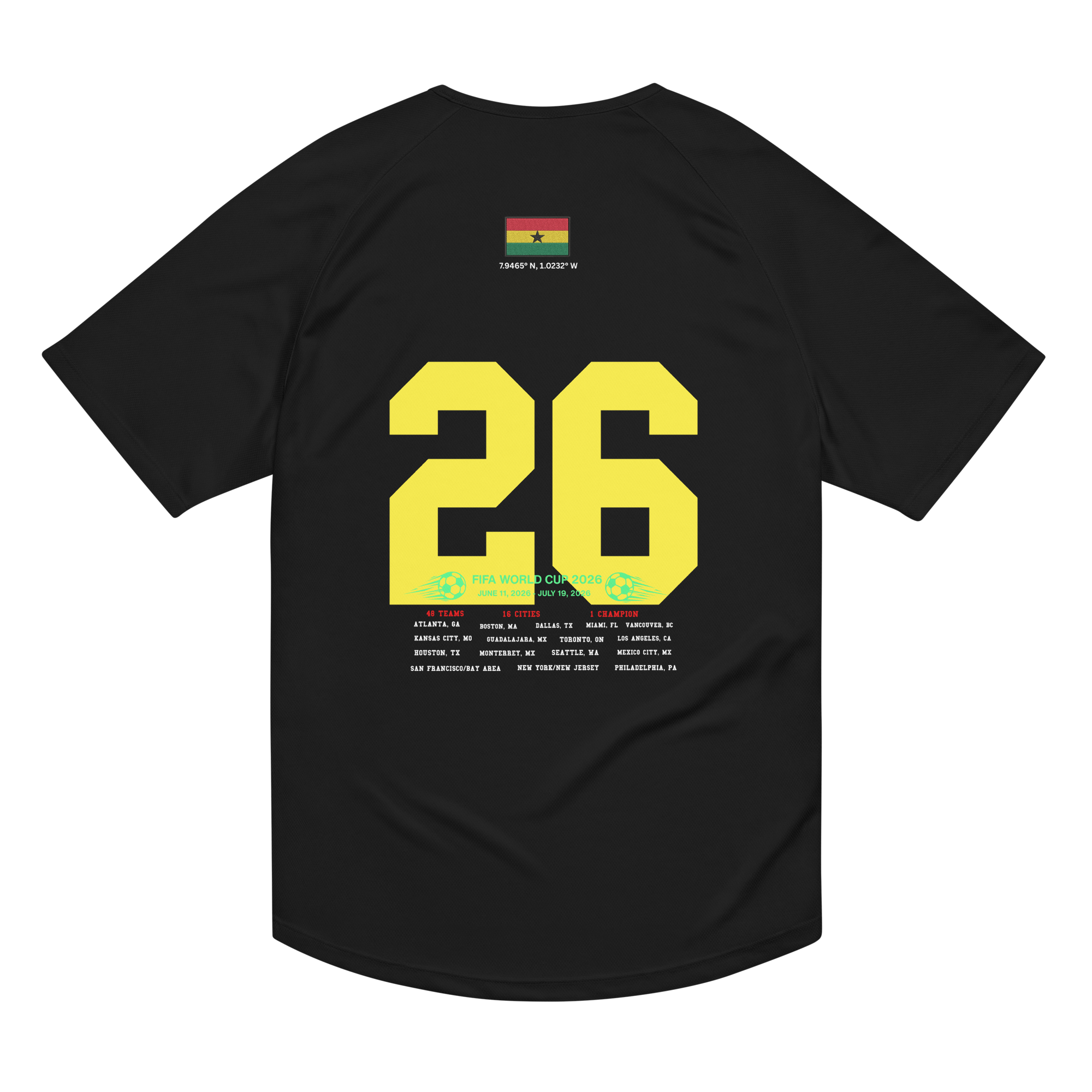 Ghana World Cup 2026 Streetwear Soccer Jersey