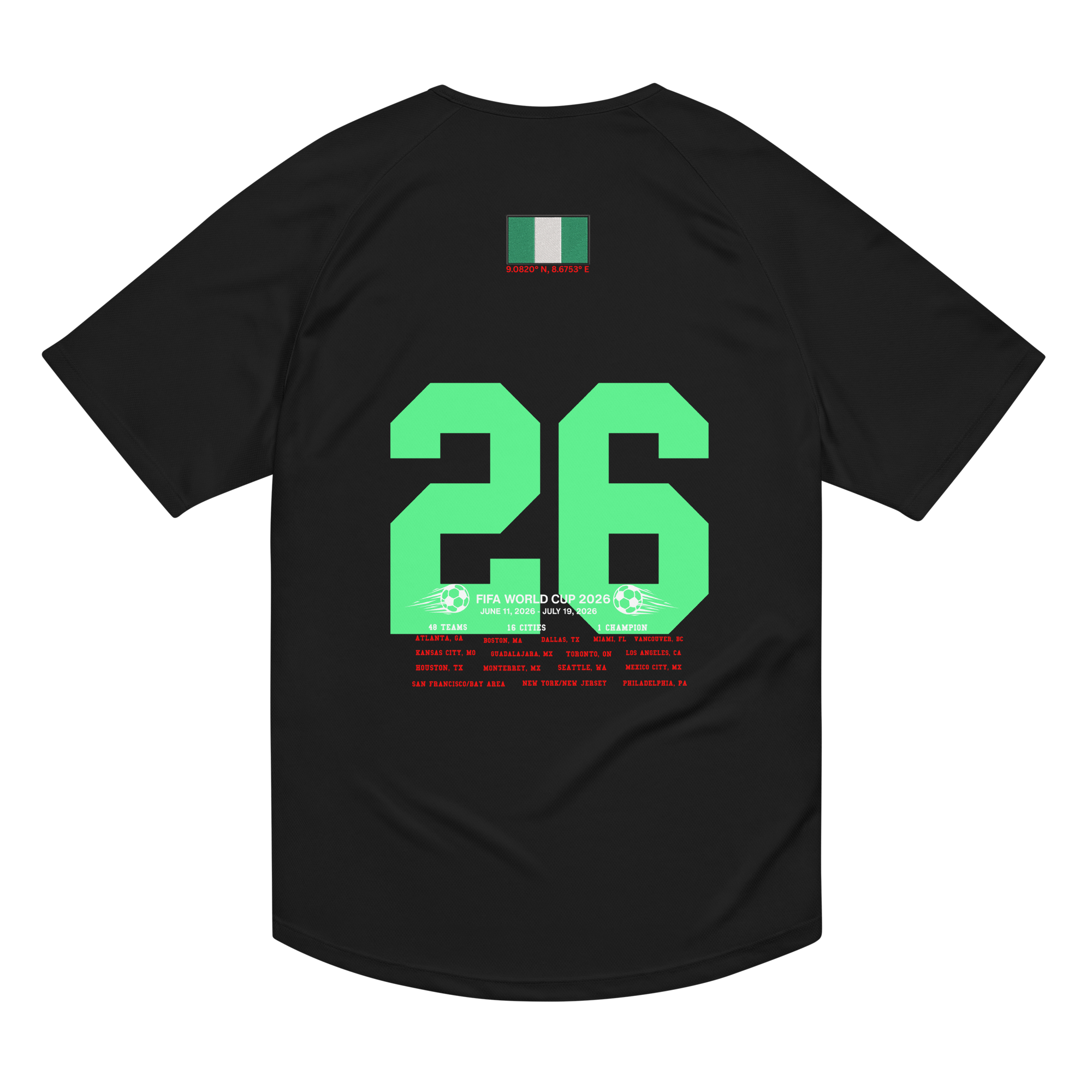 Nigeria World Cup 2026 Streetwear Soccer Jersey