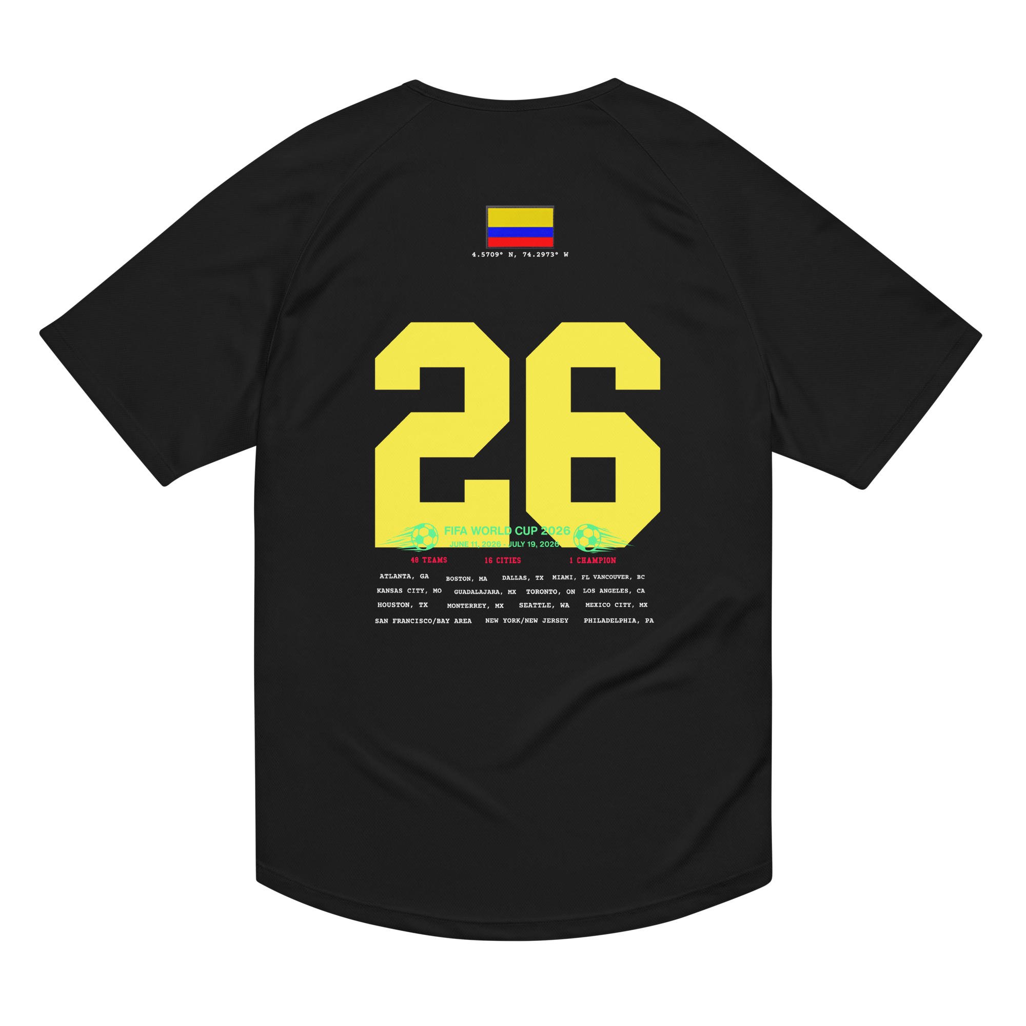 Colombia World Cup 2026 Streetwear Soccer Jersey