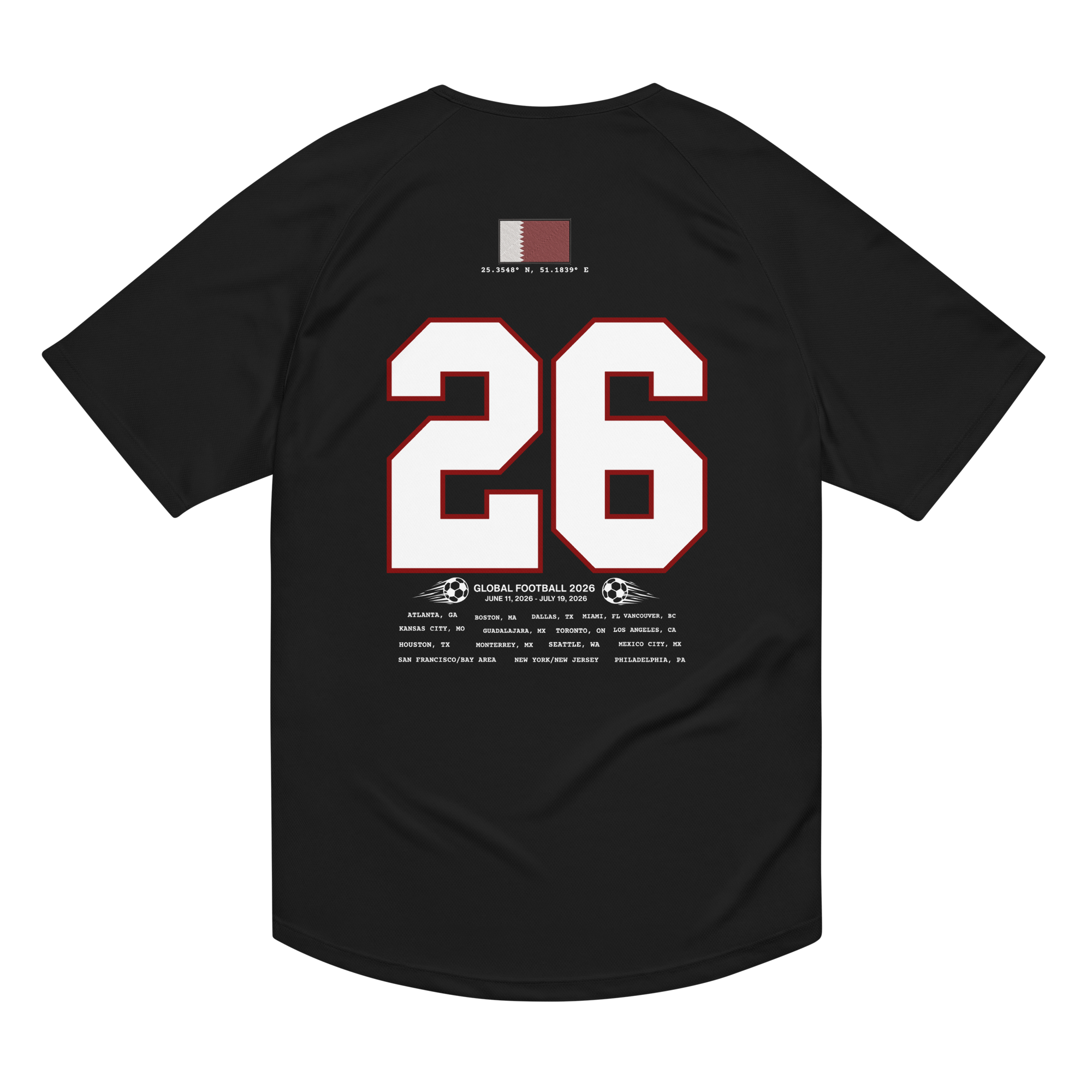 Qatar 2026 World Cup Streetwear Soccer Jersey