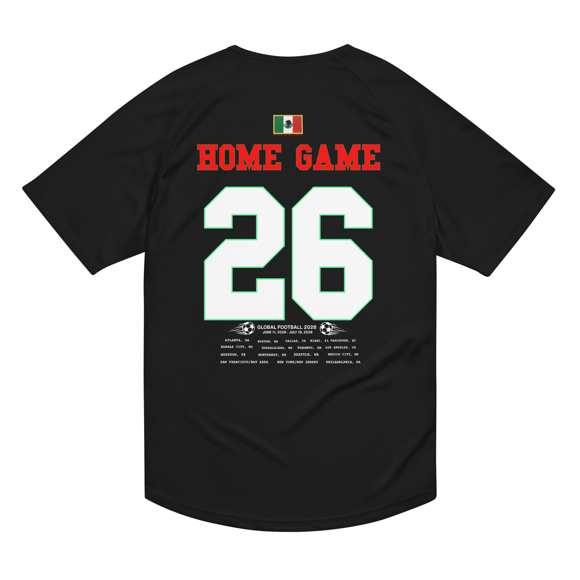 MEXICO CITY Host City 2026 Streetwear Soccer Jersey