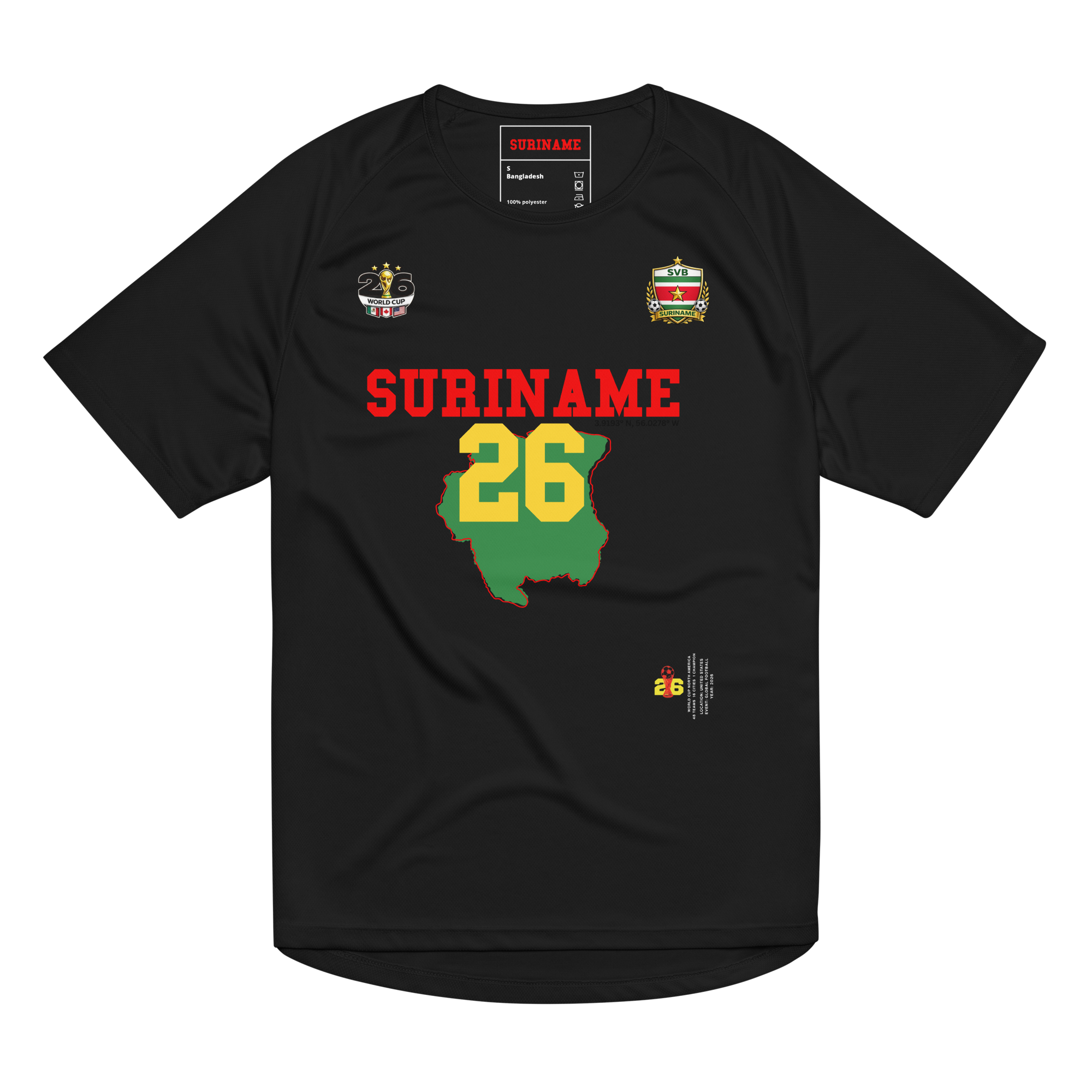 SURINAME 2026 World Cup Streetwear Soccer Jersey
