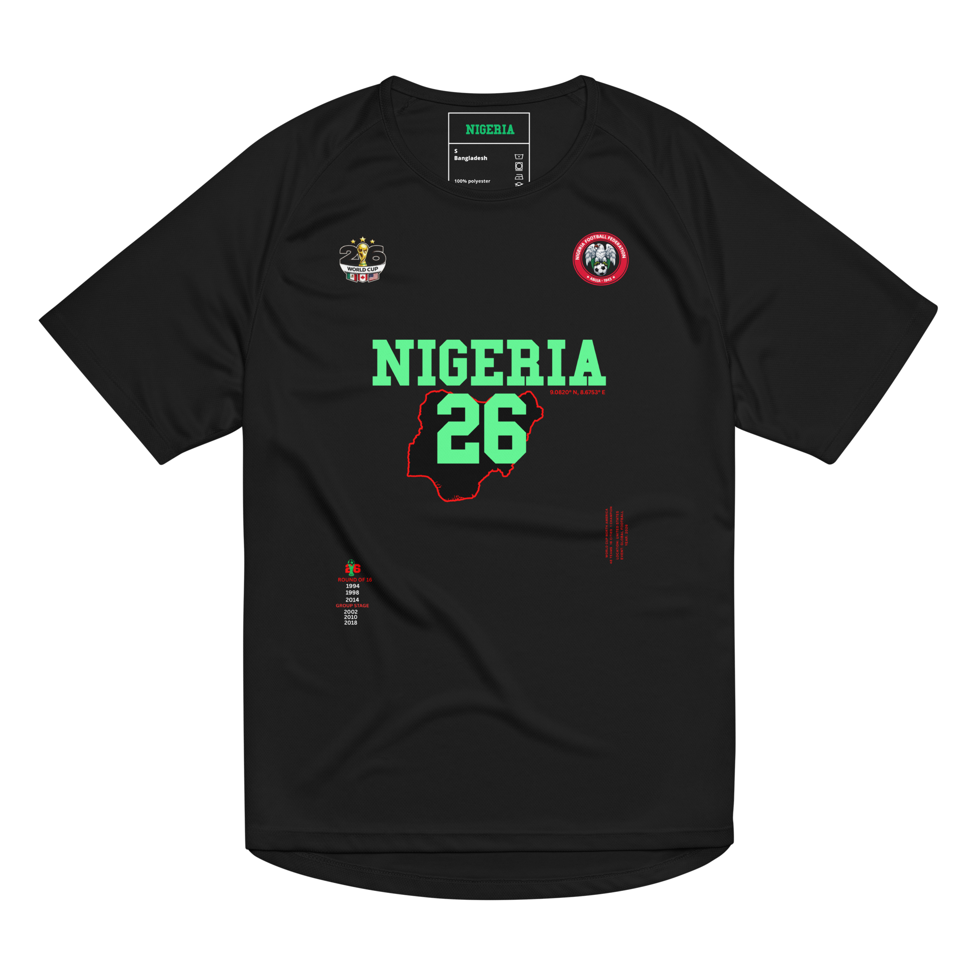 Nigeria World Cup 2026 Streetwear Soccer Jersey