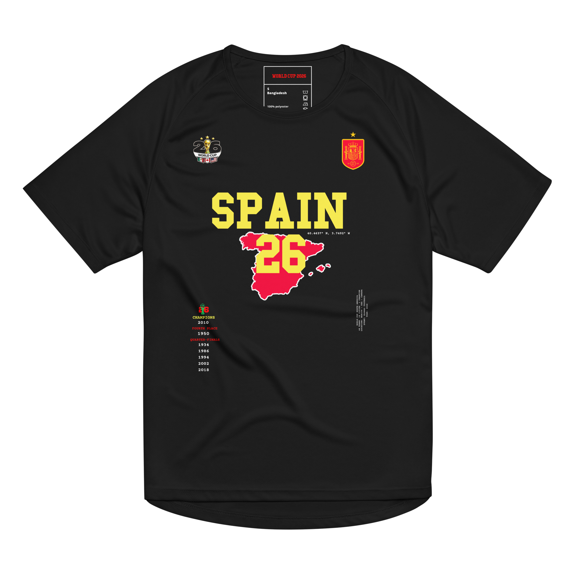 Spain 2026 World Cup 2026 Streetwear Soccer Jersey