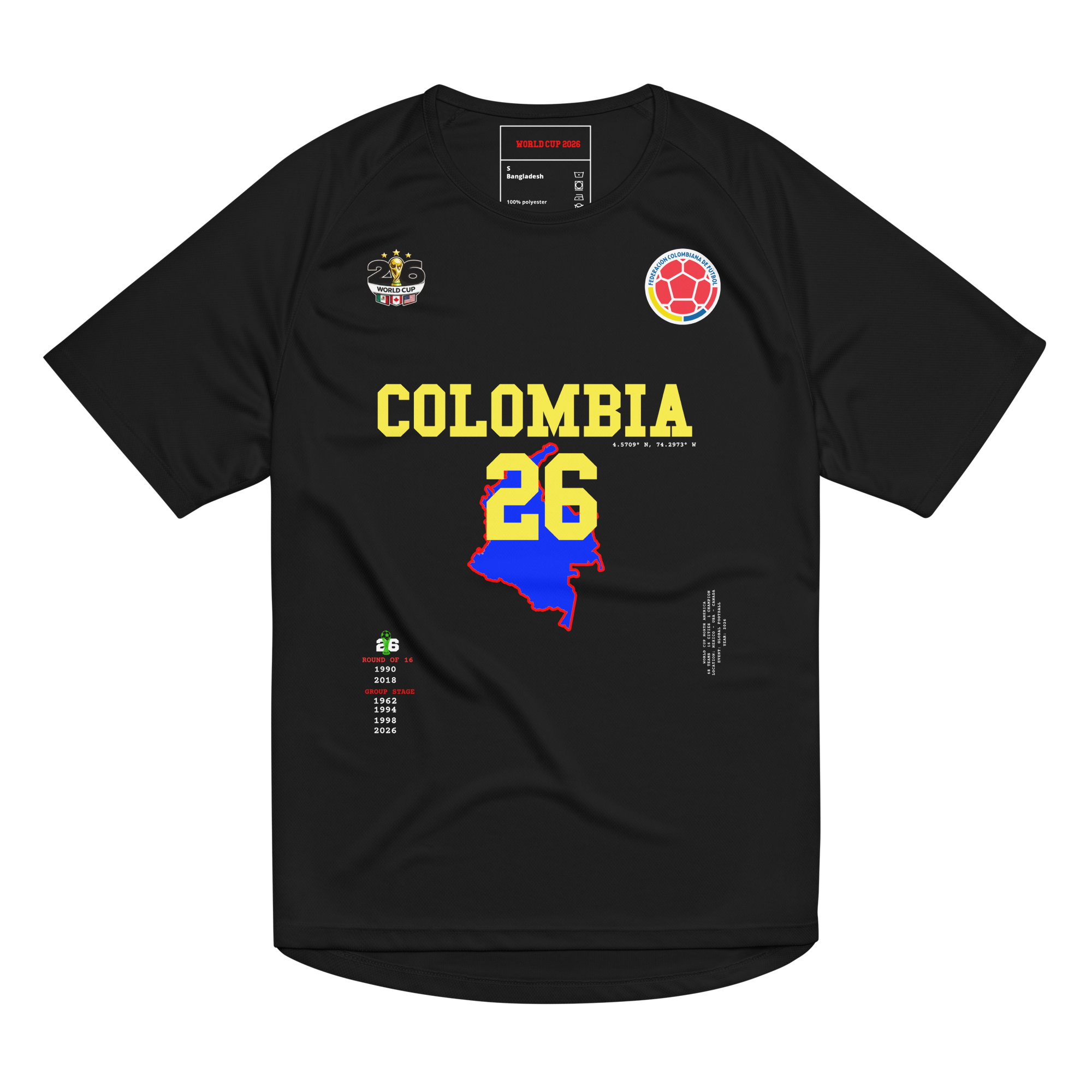 Colombia World Cup 2026 Streetwear Soccer Jersey