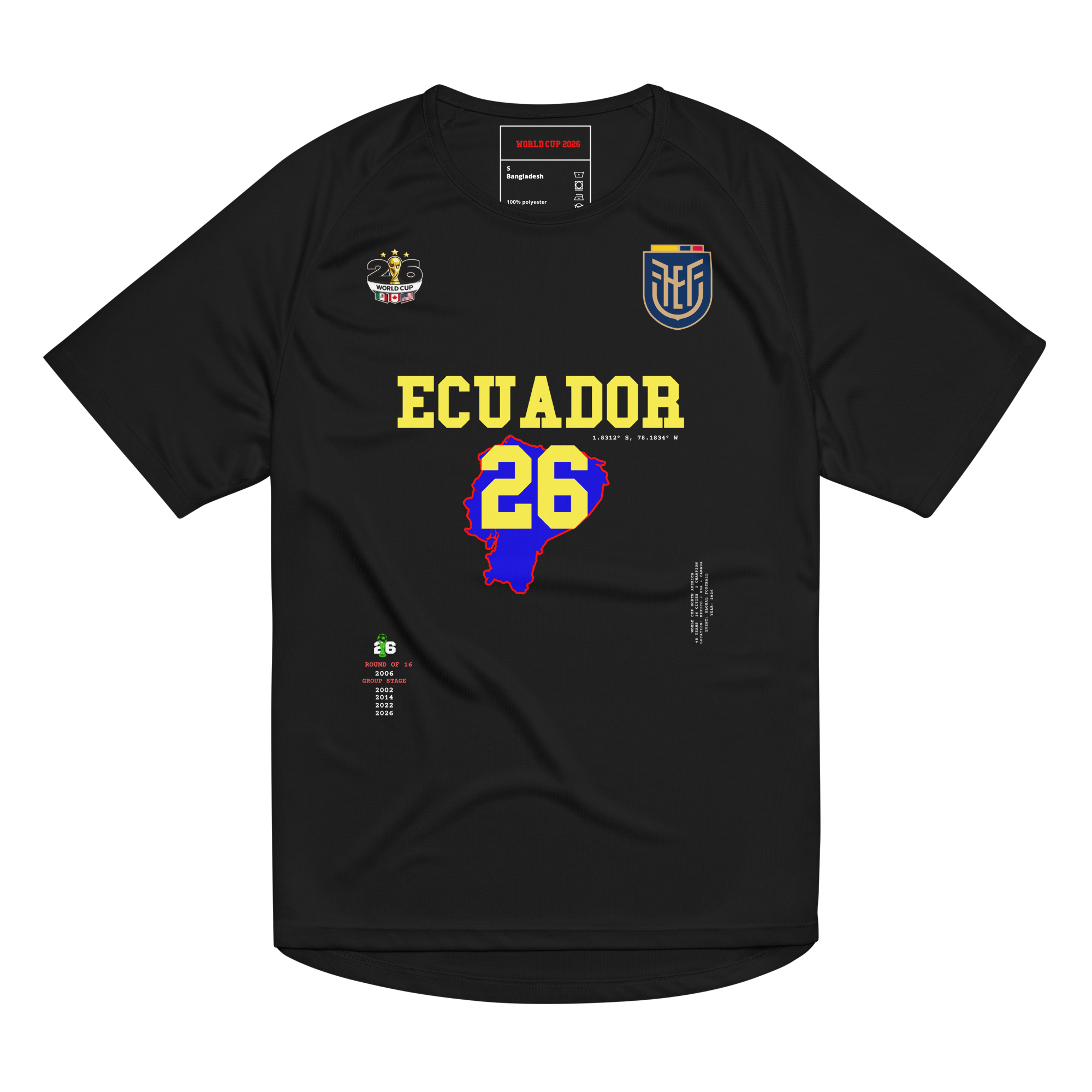 Ecuador World Cup 2026 Streetwear Soccer Jersey
