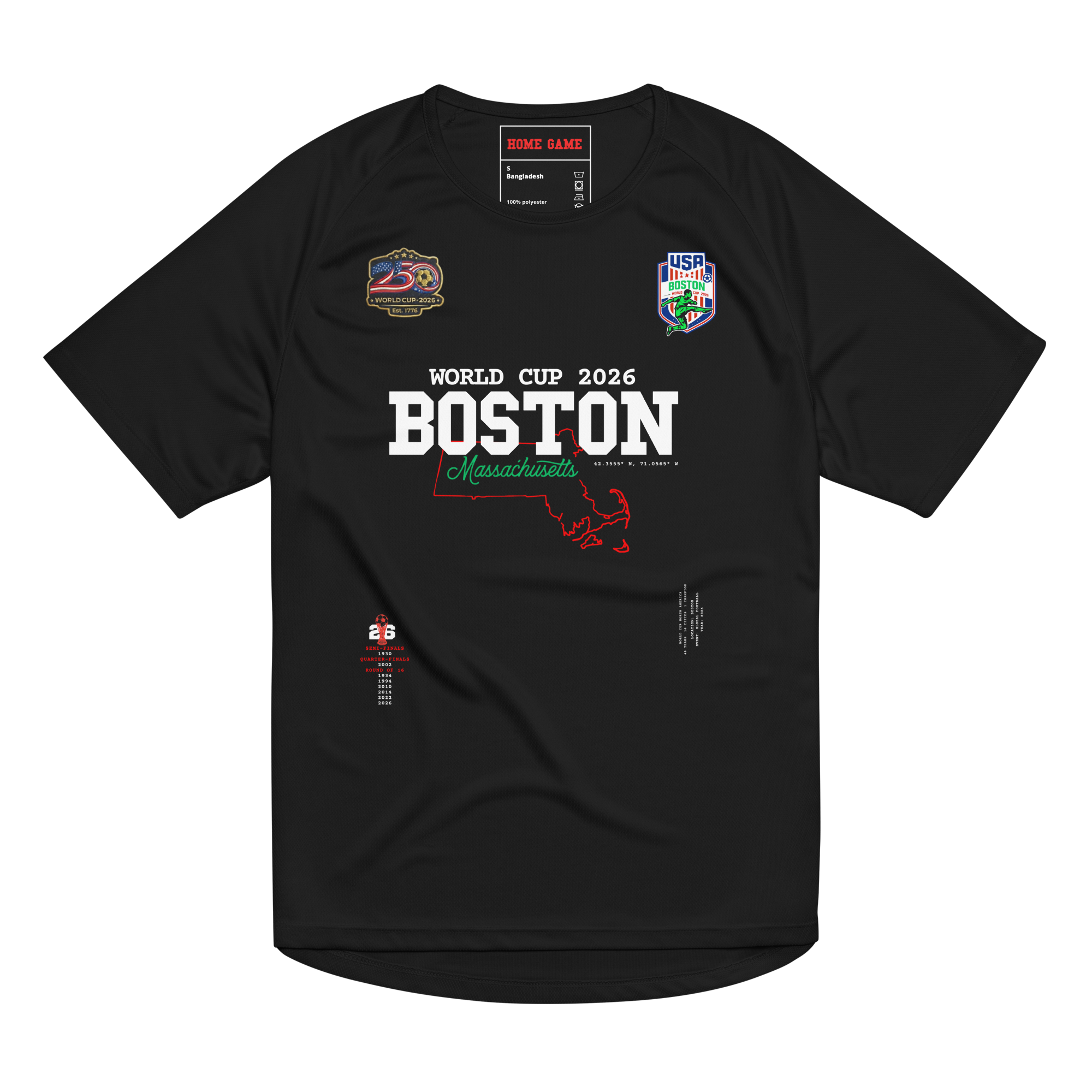 BOSTON World Cup 2026 Streetwear Soccer Jersey