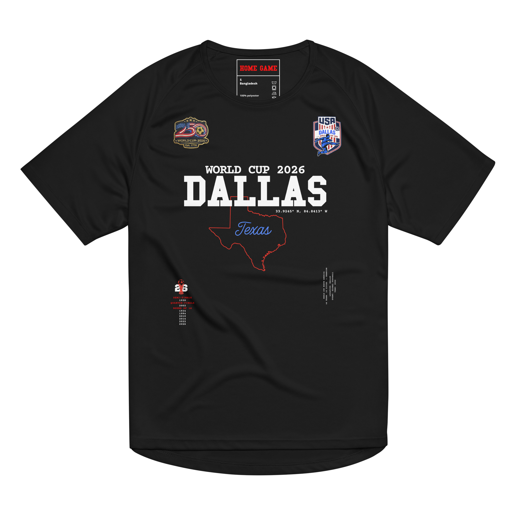 DALLAS World Cup 2026 Streetwear Soccer Jersey