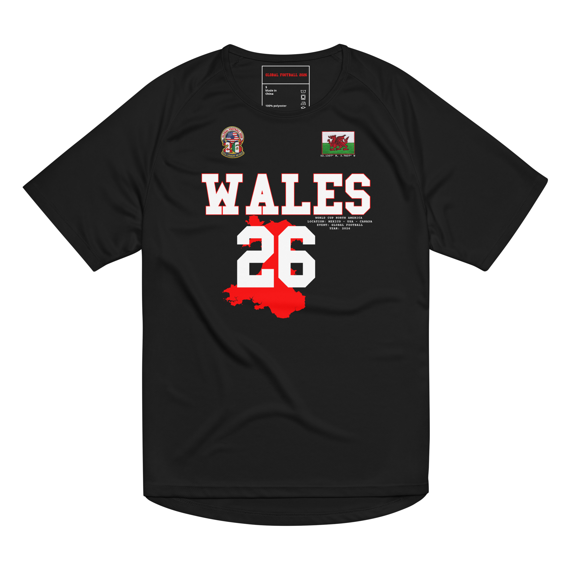 WALES 2026 World Cup Streetwear Soccer Jersey