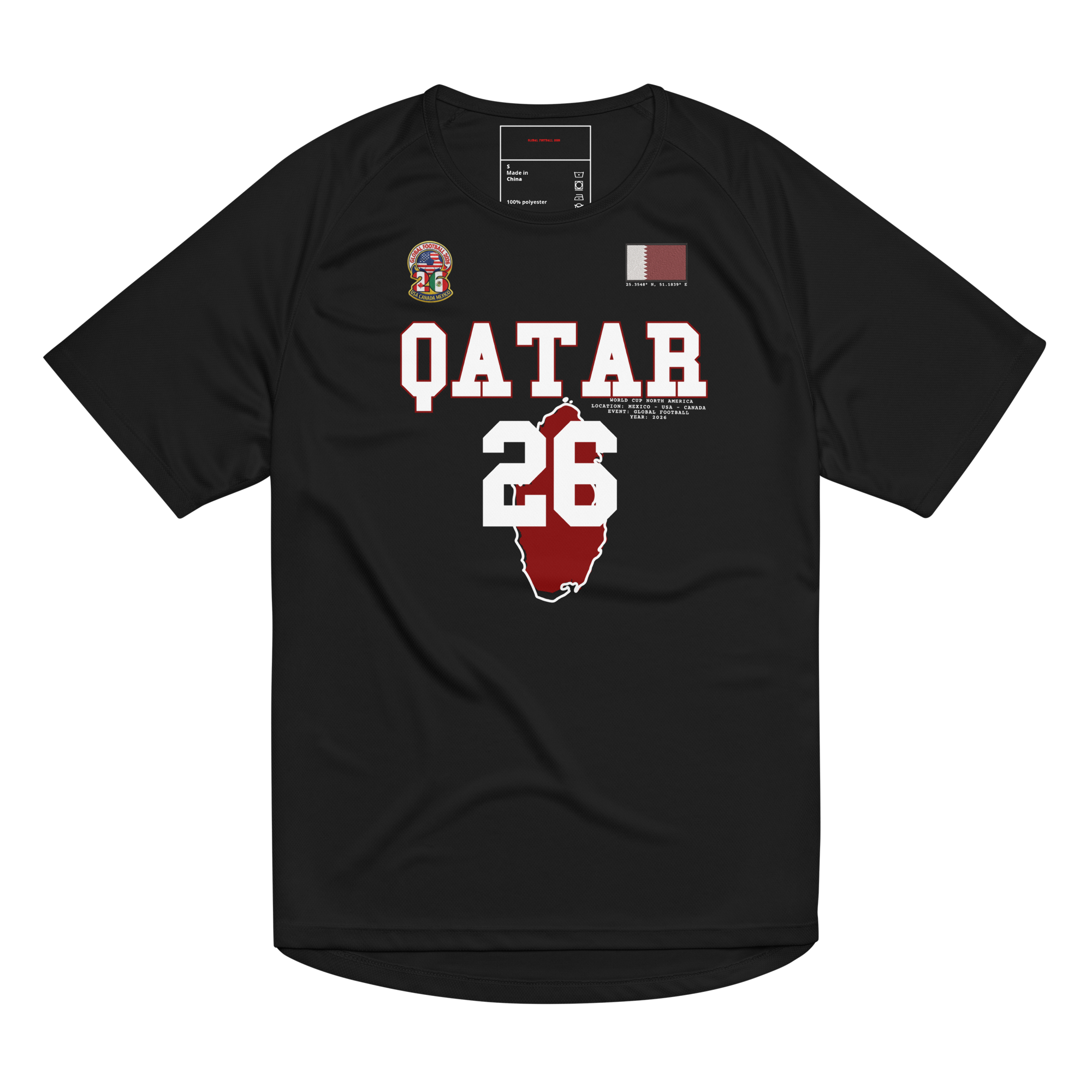 Qatar 2026 World Cup Streetwear Soccer Jersey