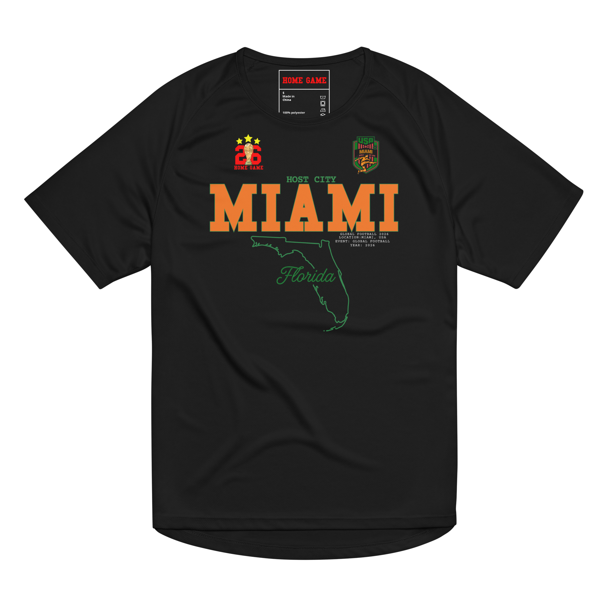 MIAMI Host City 2026 Streetwear Soccer Jersey