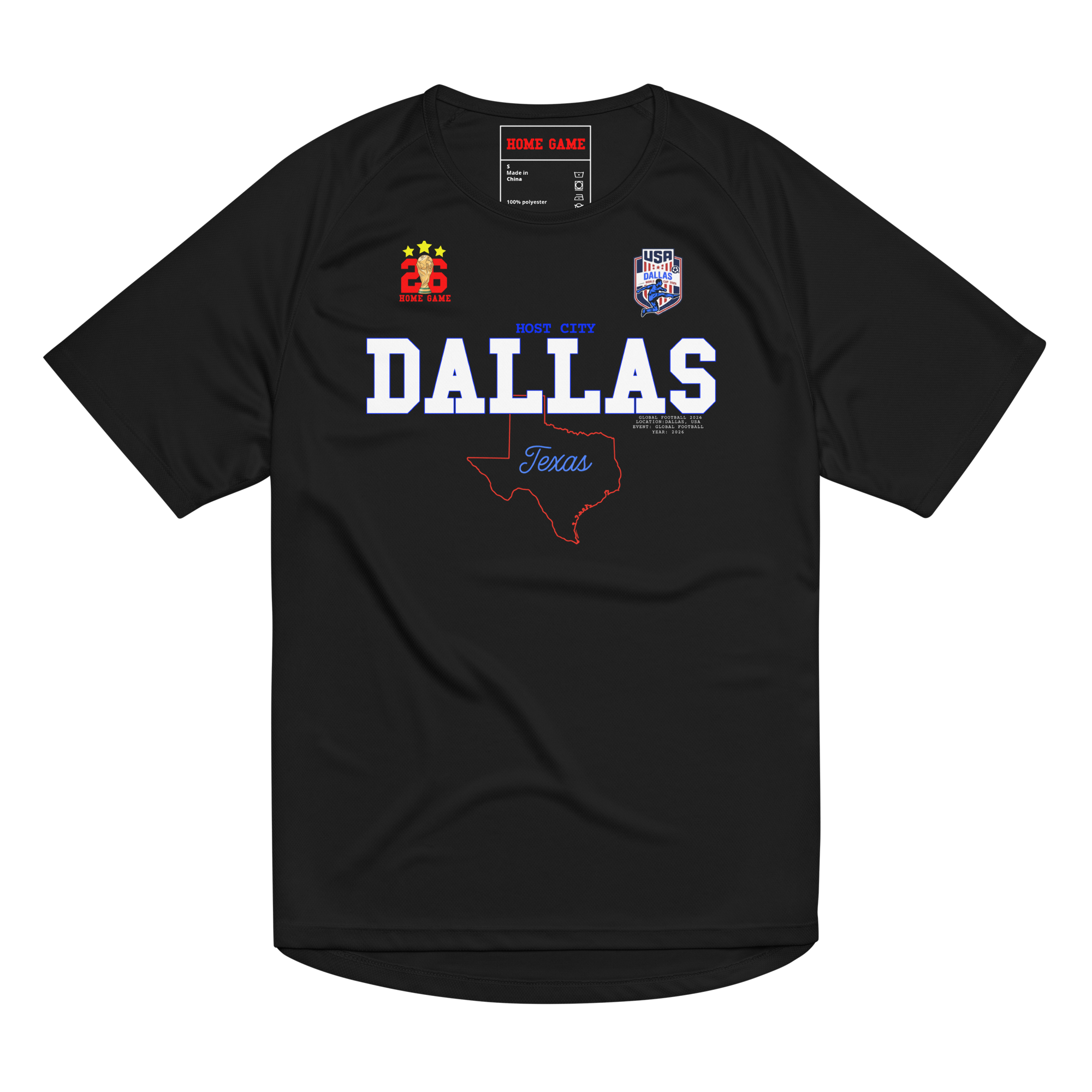 DALLAS World Cup 2026 Streetwear Soccer Jersey