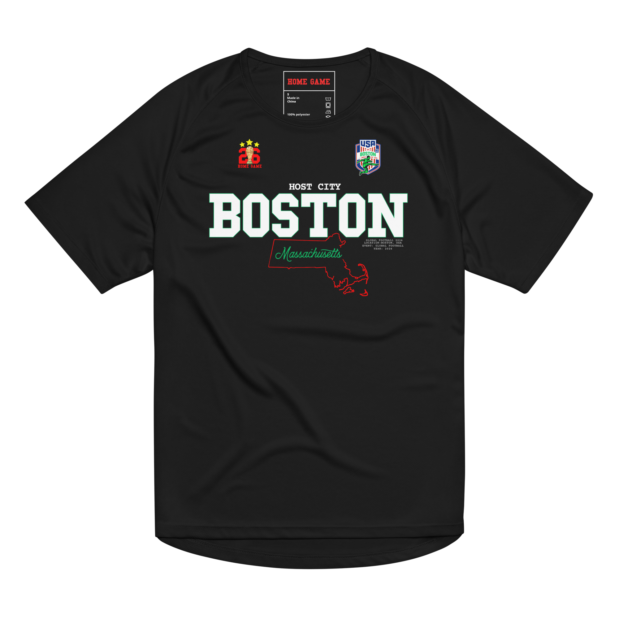 BOSTON World Cup 2026 Streetwear Soccer Jersey