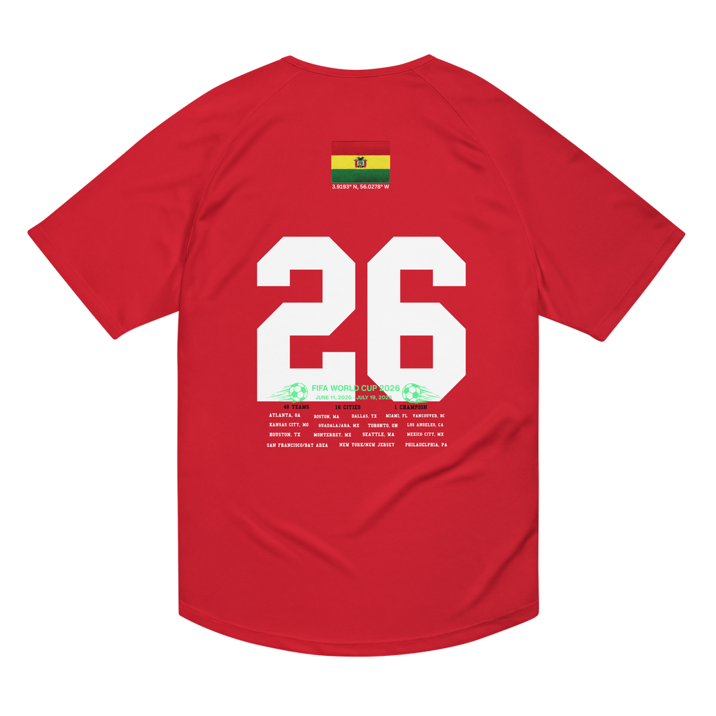 BOLIVIA 2026 World Cup Streetwear Soccer Jersey
