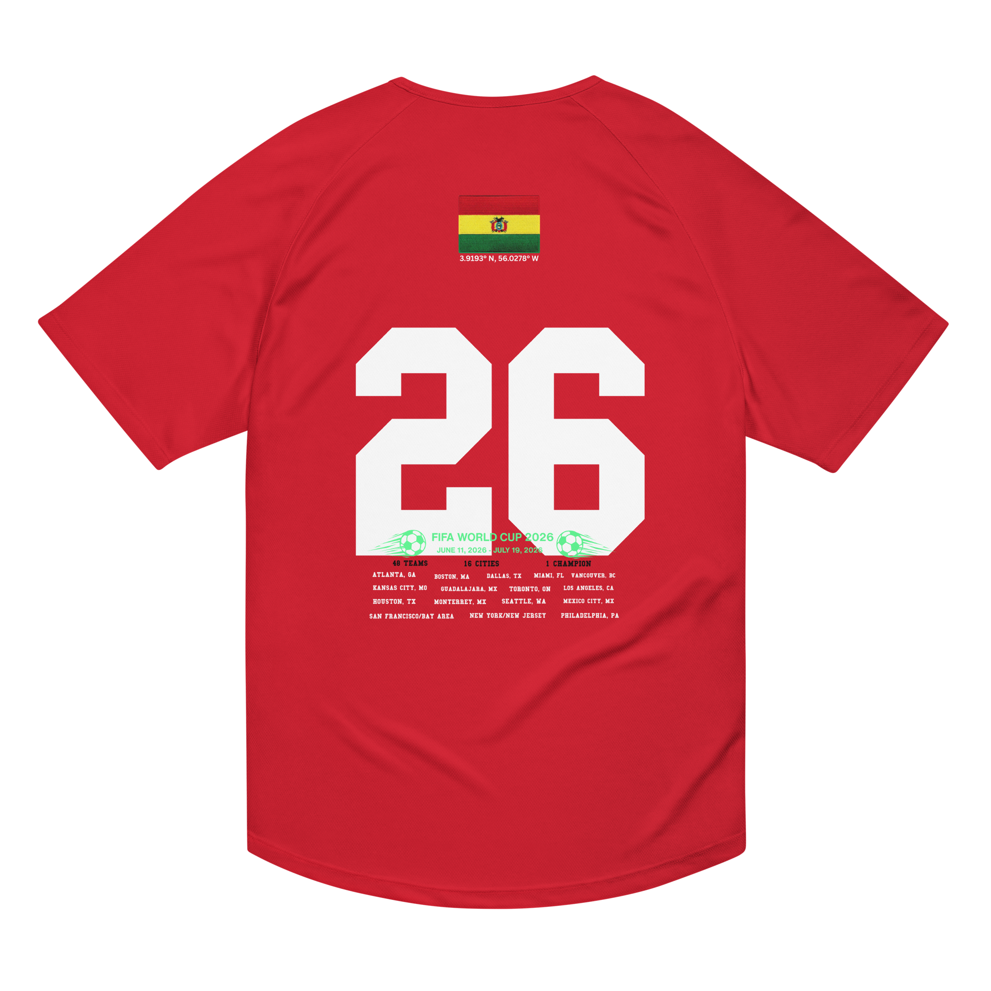 BOLIVIA 2026 World Cup Streetwear Soccer Jersey