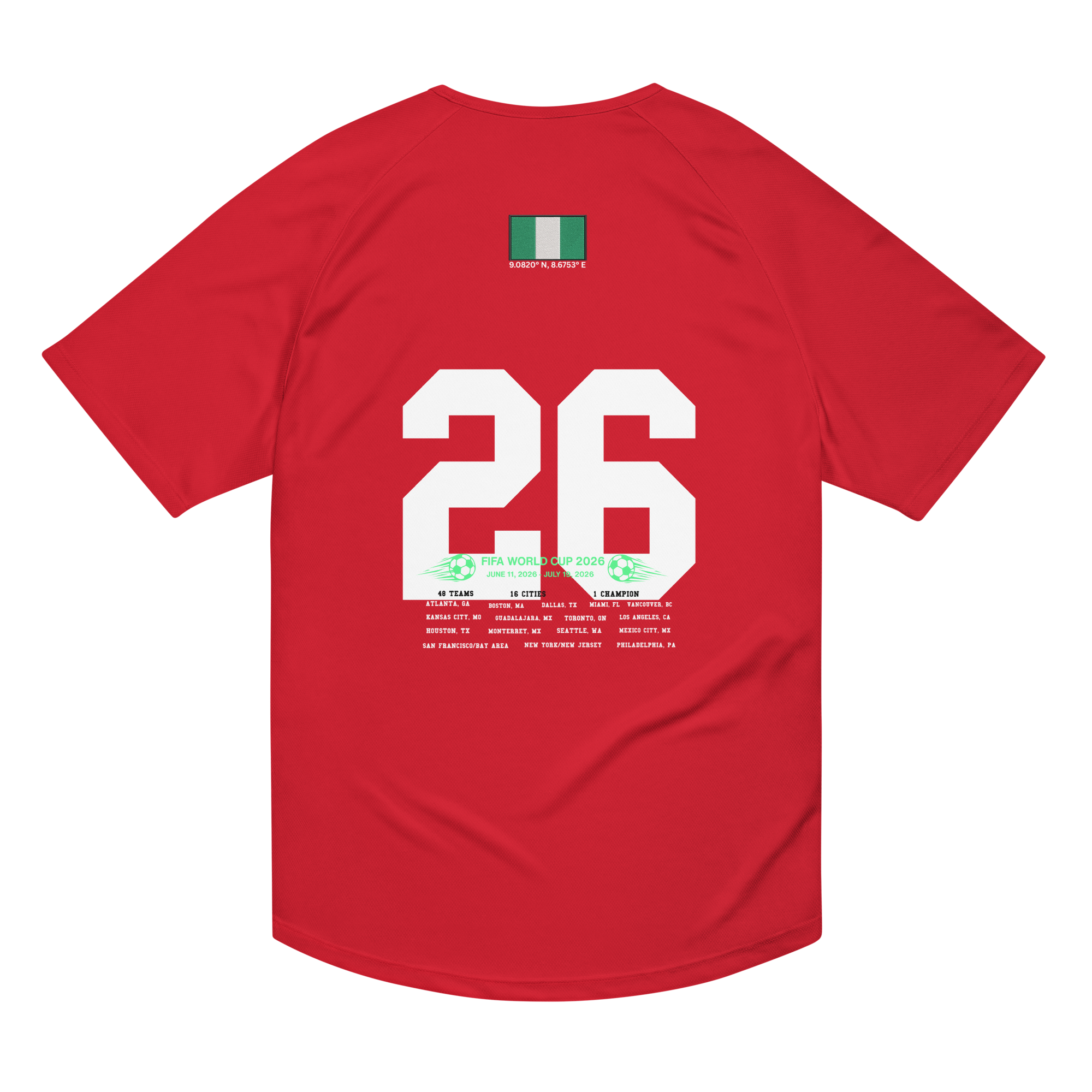 Nigeria World Cup 2026 Streetwear Soccer Jersey