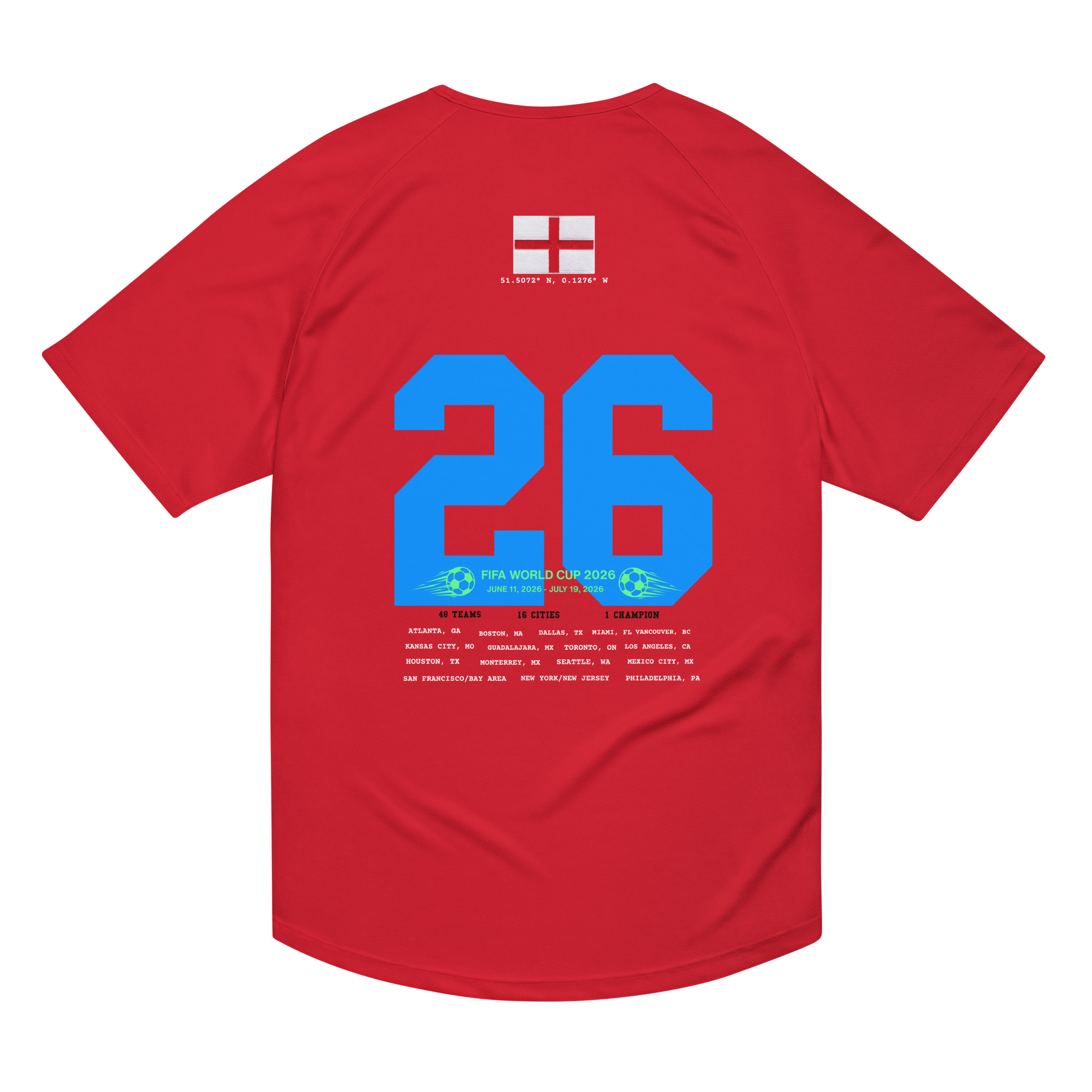 England 2026 World Cup 2026 Streetwear Soccer Jersey