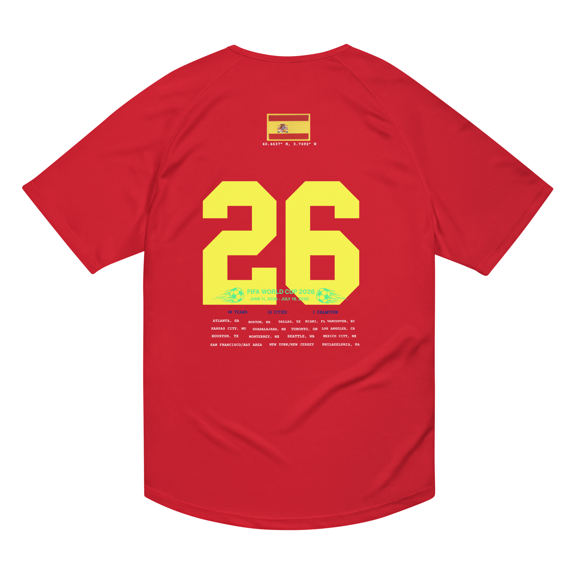 Spain 2026 World Cup 2026 Streetwear Soccer Jersey