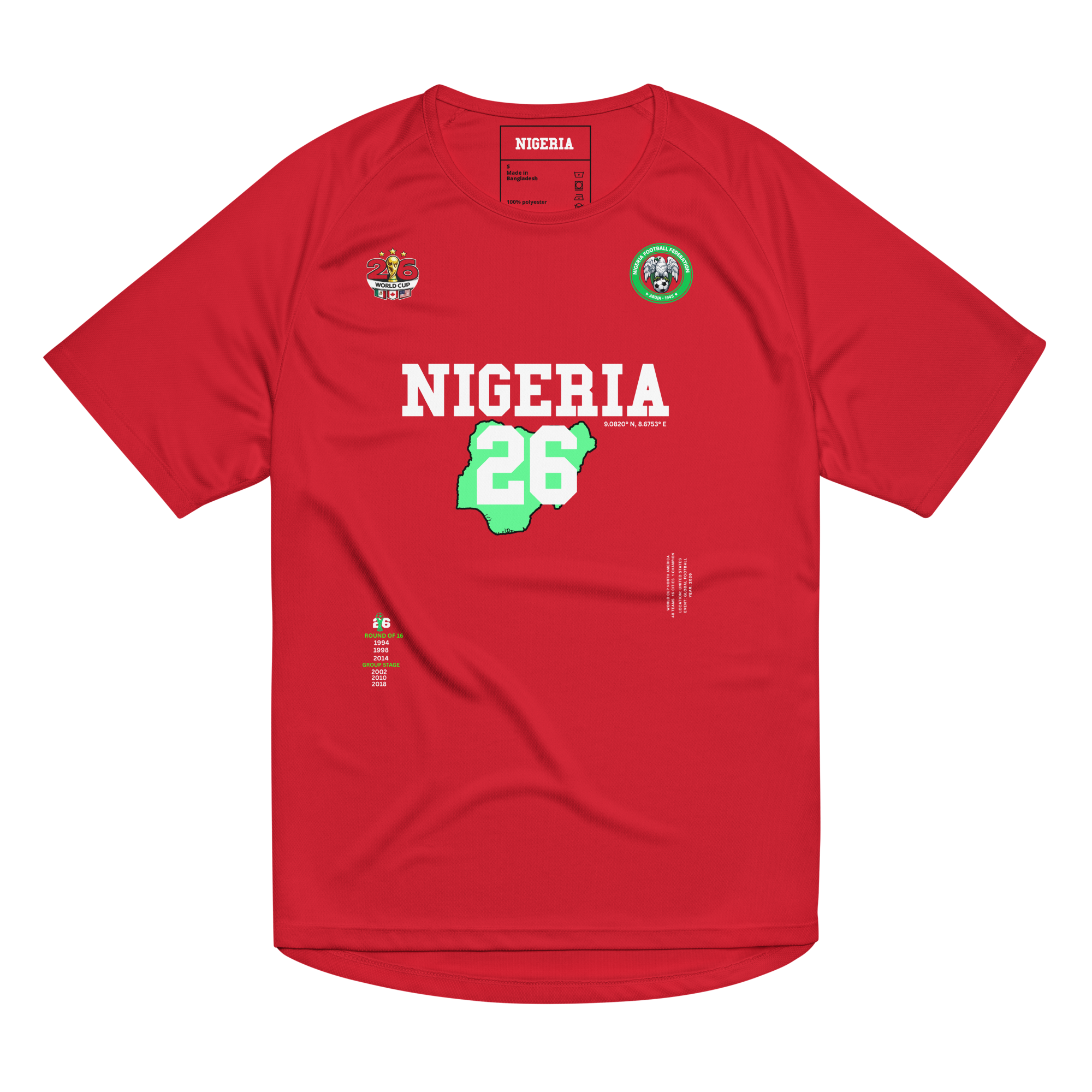 Nigeria World Cup 2026 Streetwear Soccer Jersey