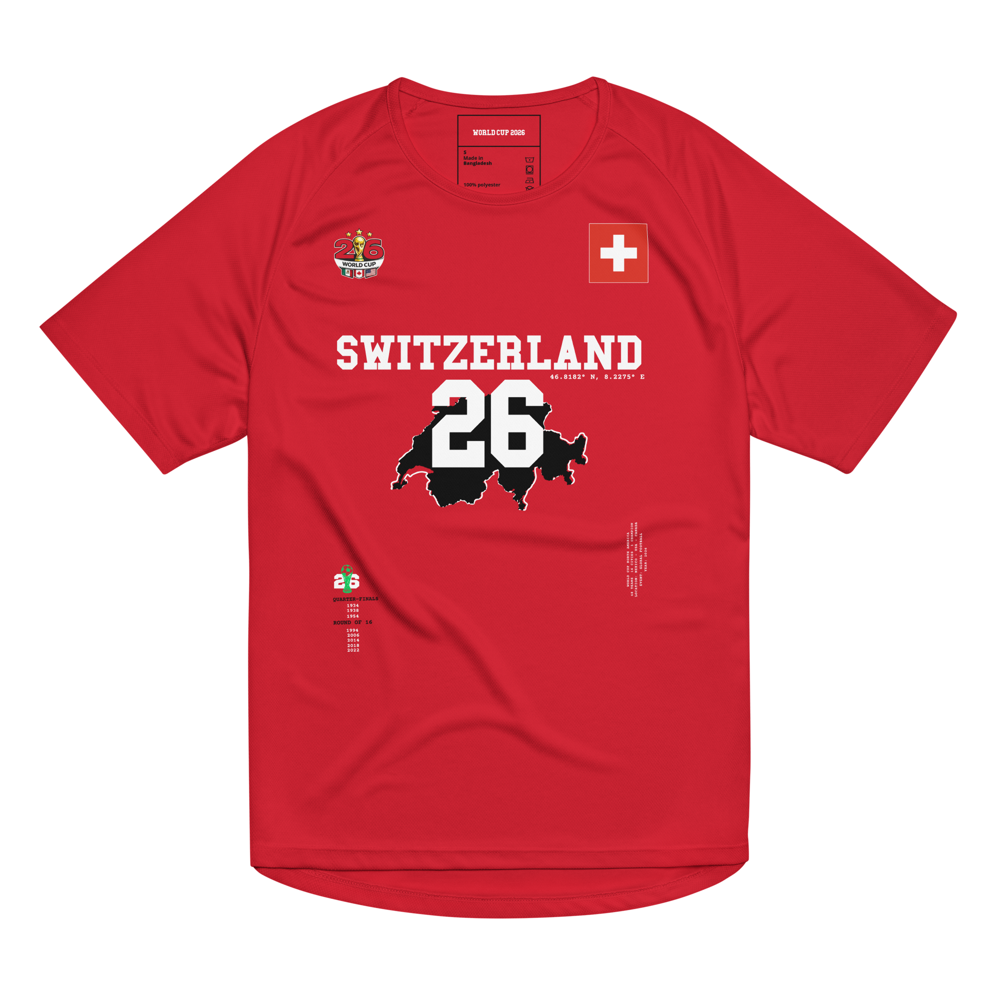 SWITZERLAND 2026 World Cup Streetwear Soccer Jersey