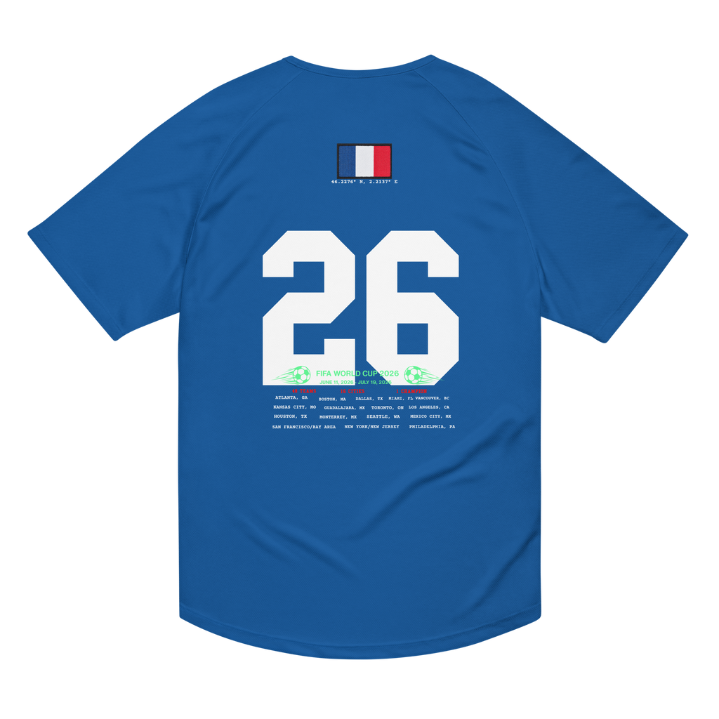 France 2026 World Cup 2026 Streetwear Soccer Jersey