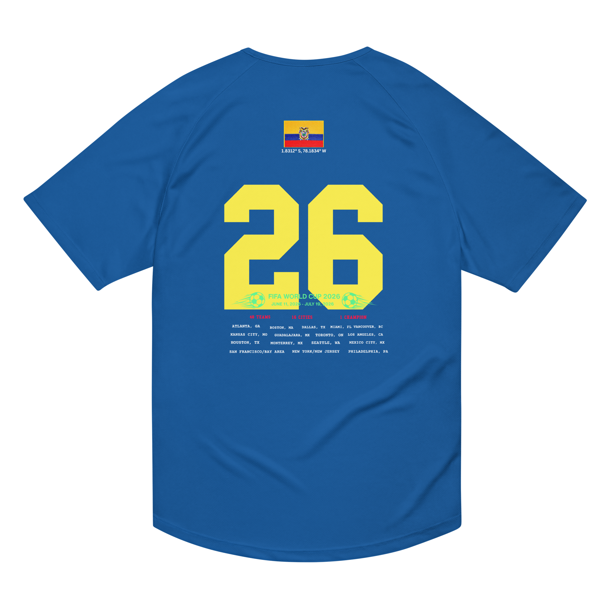 Ecuador World Cup 2026 Streetwear Soccer Jersey