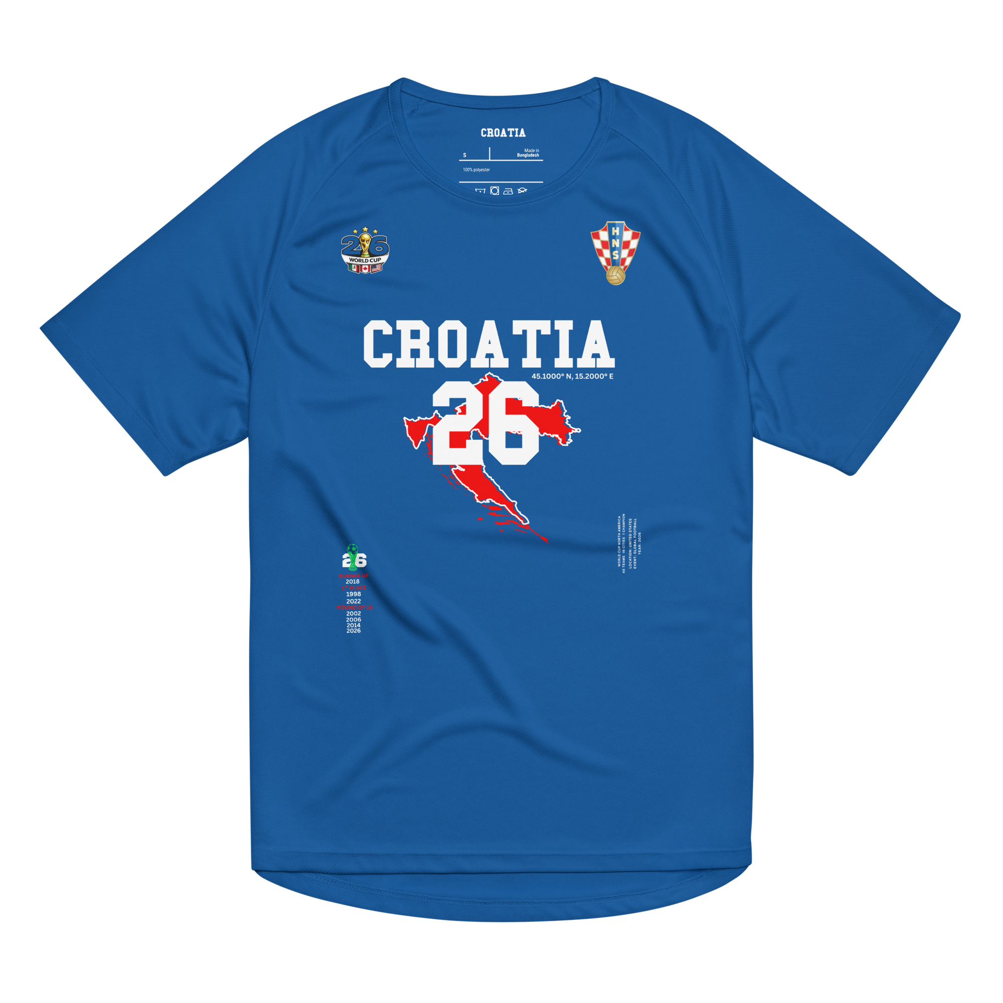 CROATIA 2026 World Cup Streetwear Soccer Jersey