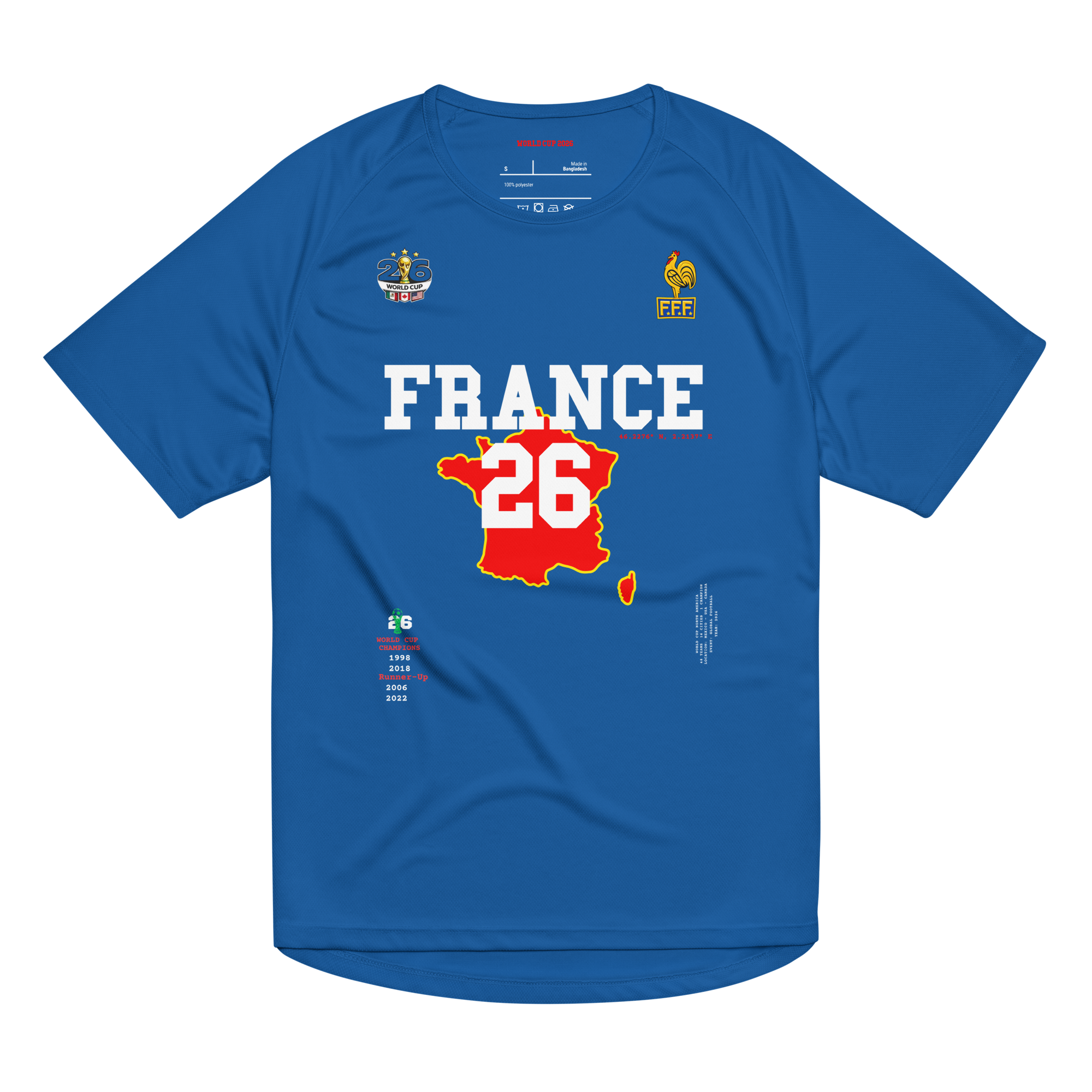France 2026 World Cup 2026 Streetwear Soccer Jersey