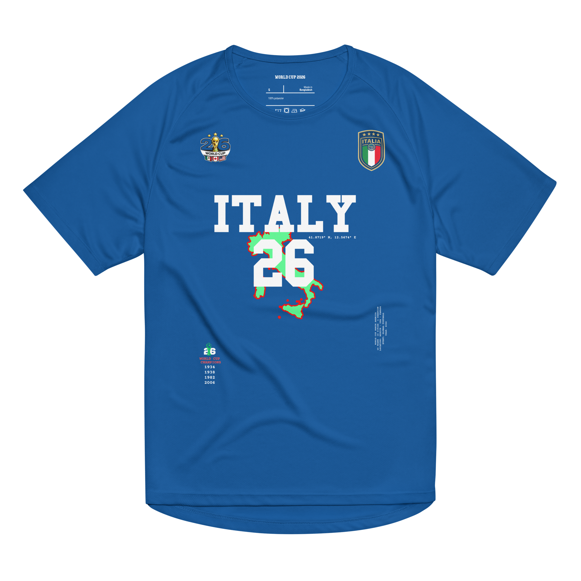 Italy World Cup 2026 Streetwear Soccer Jersey