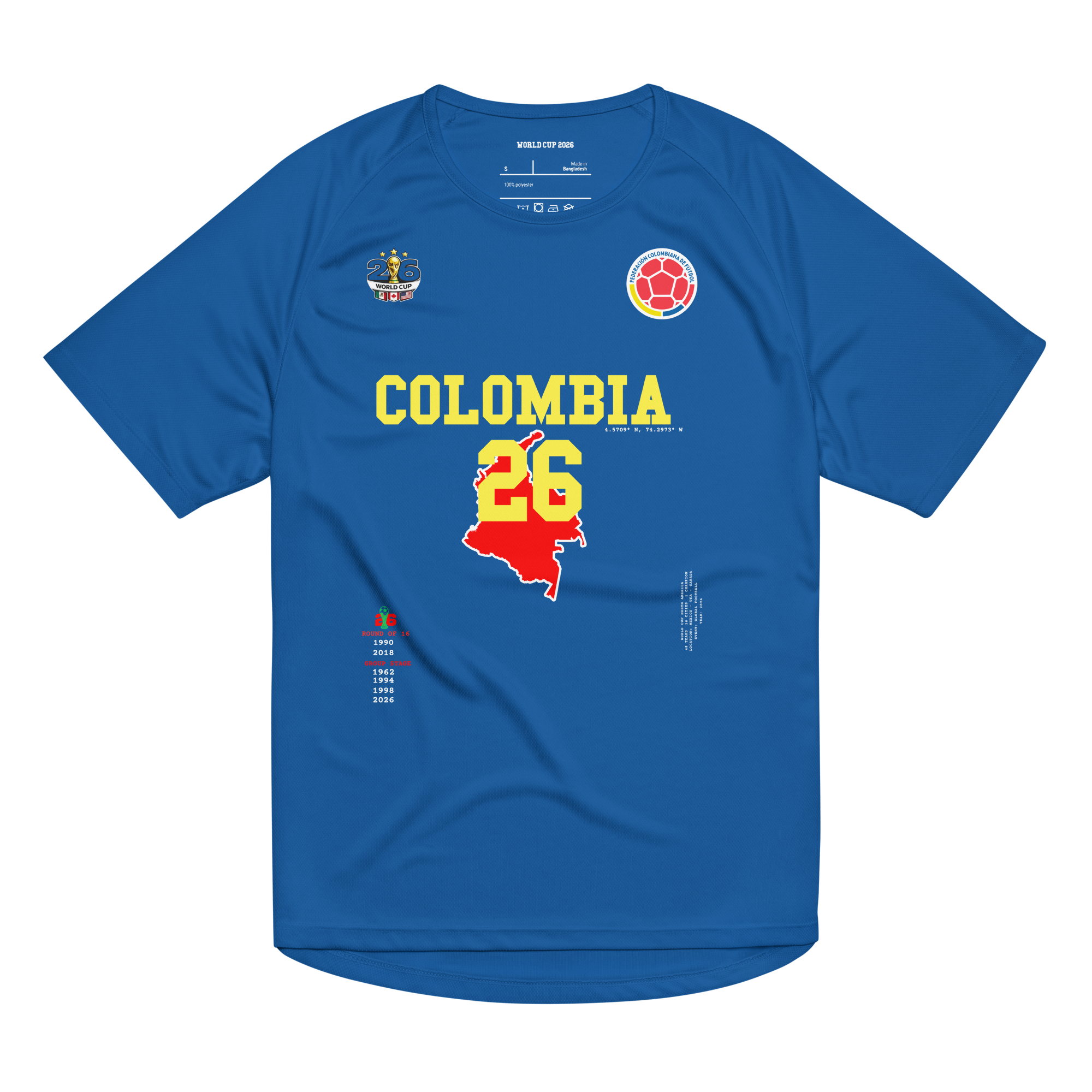 Colombia World Cup 2026 Streetwear Soccer Jersey