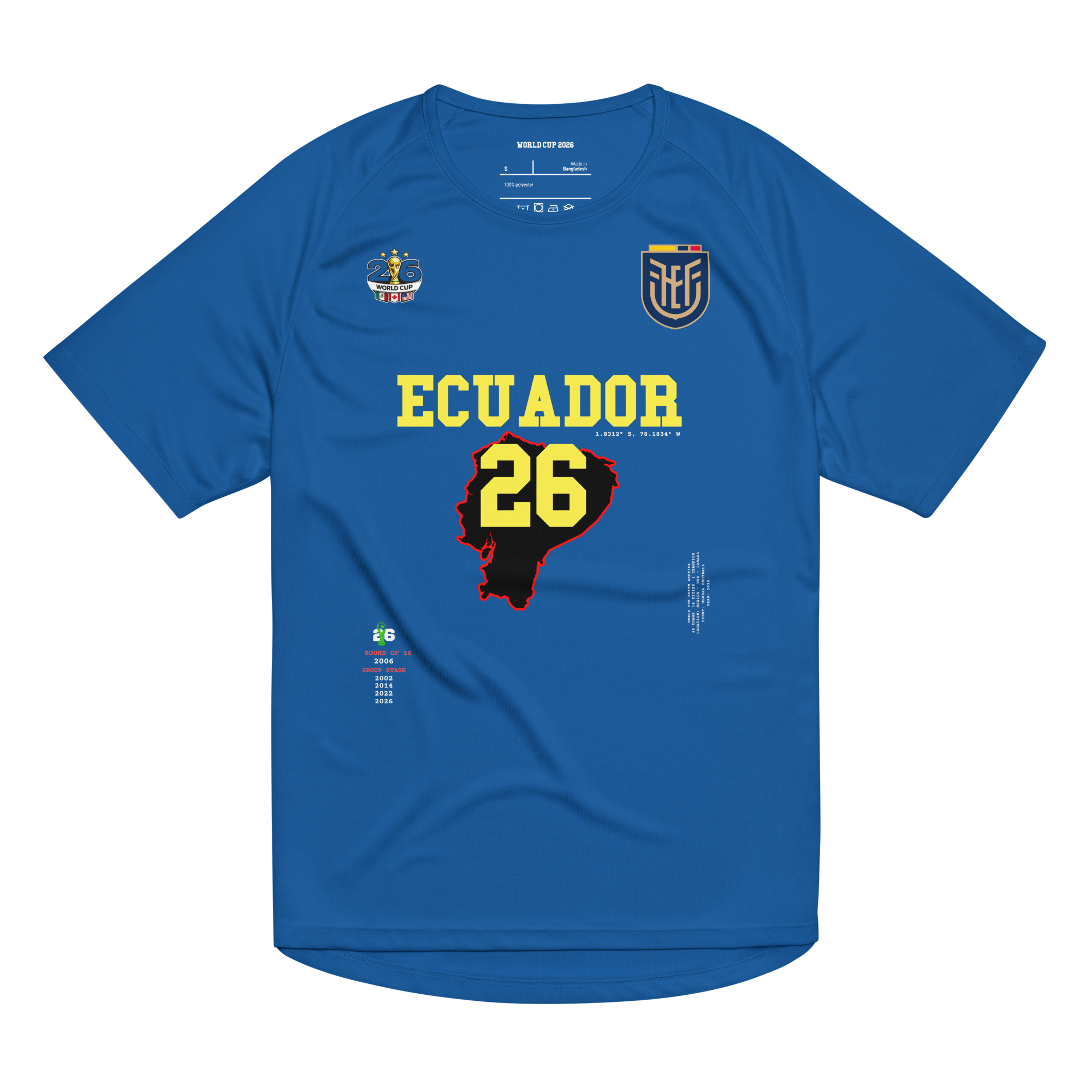 Ecuador World Cup 2026 Streetwear Soccer Jersey