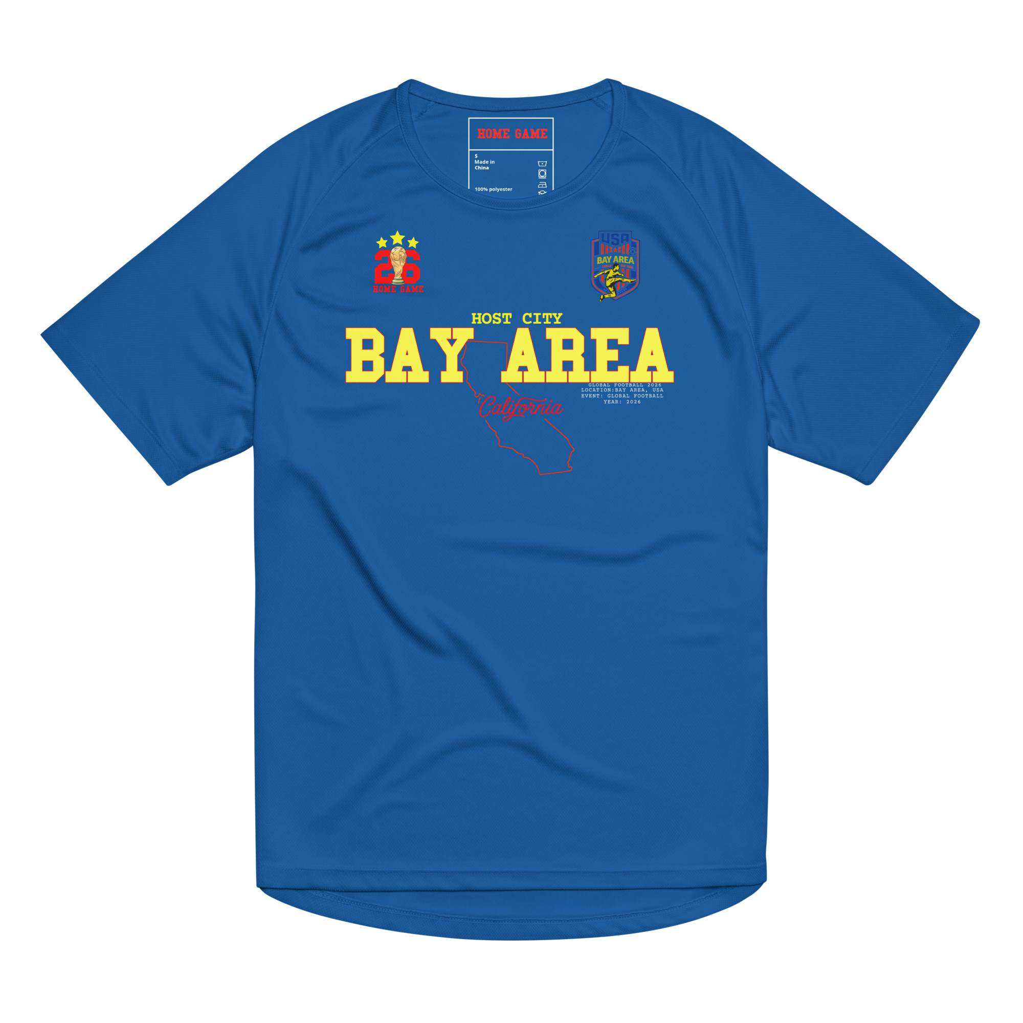 BAY AREA Host City 2026 Streetwear Soccer Jersey