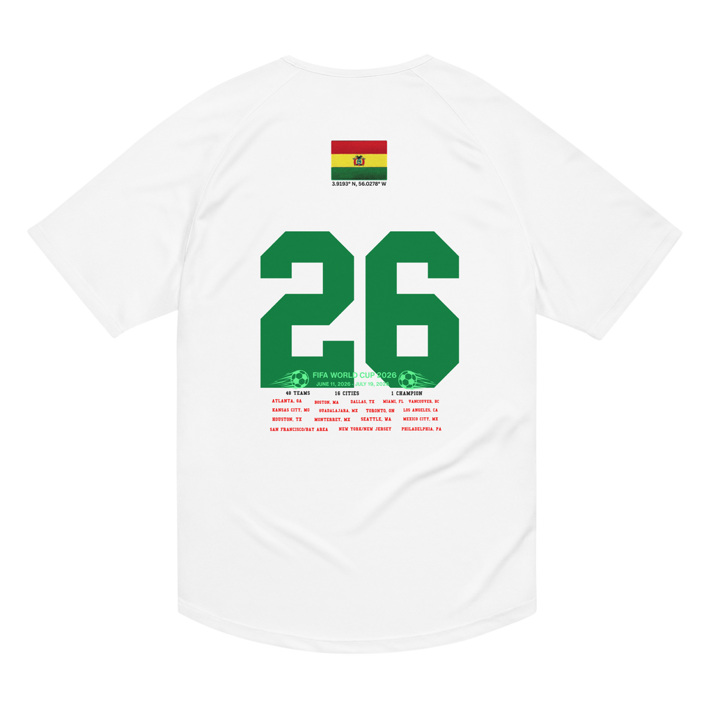 BOLIVIA 2026 World Cup Streetwear Soccer Jersey