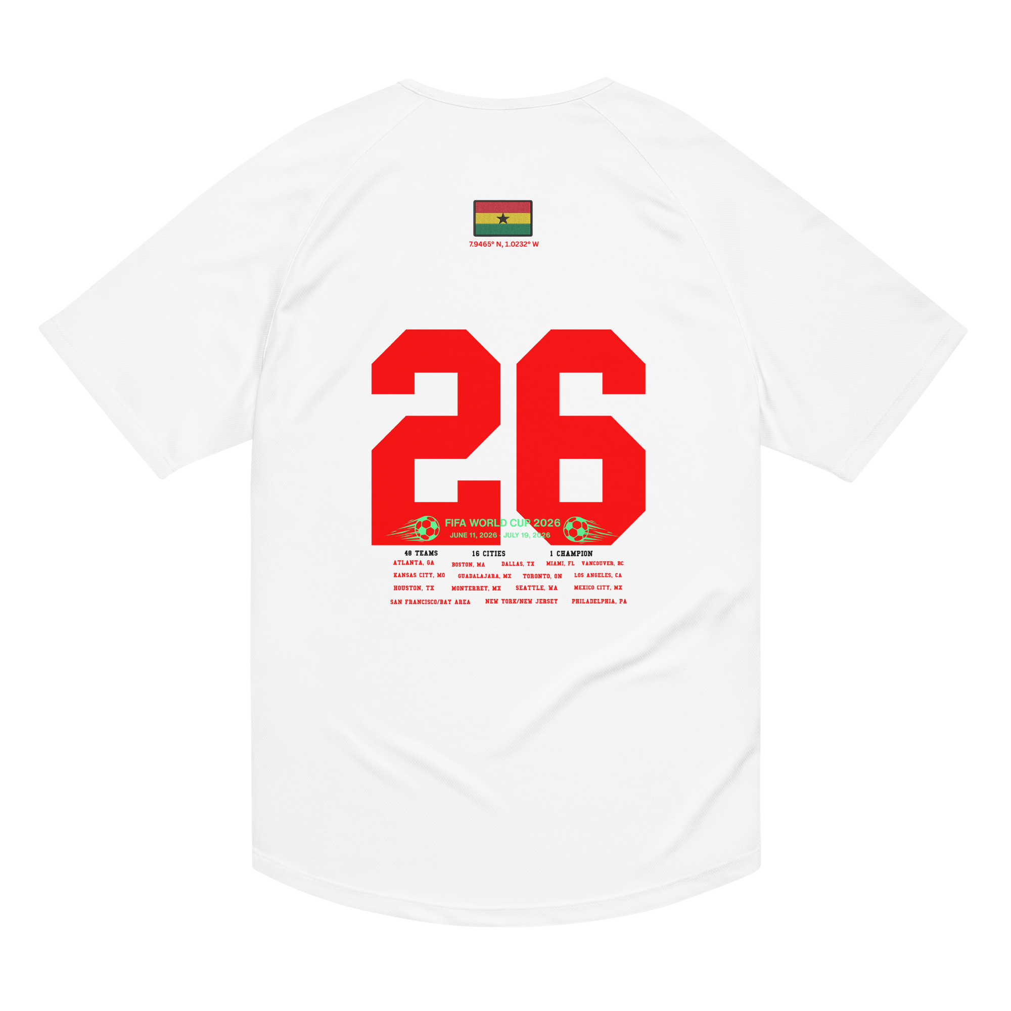 Ghana World Cup 2026 Streetwear Soccer Jersey