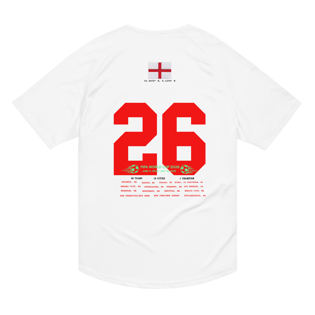 England 2026 World Cup 2026 Streetwear Soccer Jersey