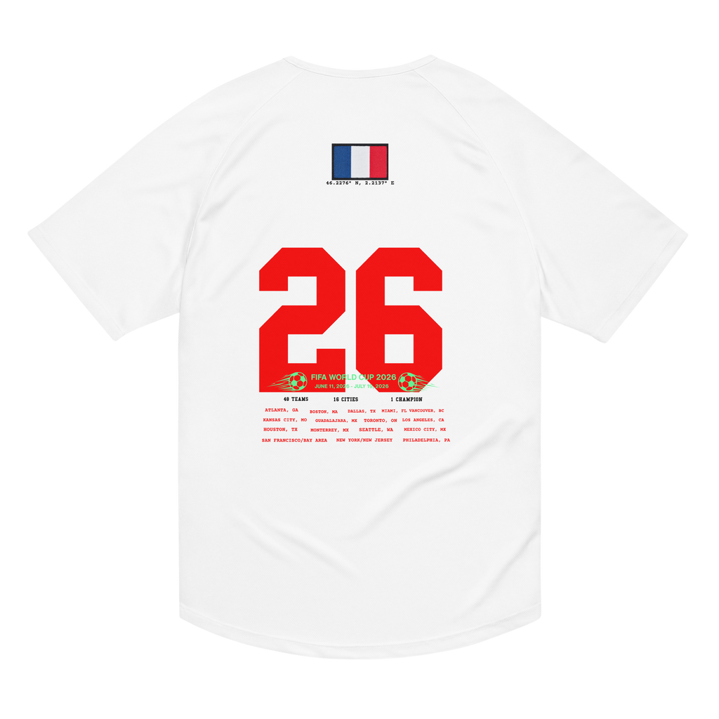 France 2026 World Cup 2026 Streetwear Soccer Jersey