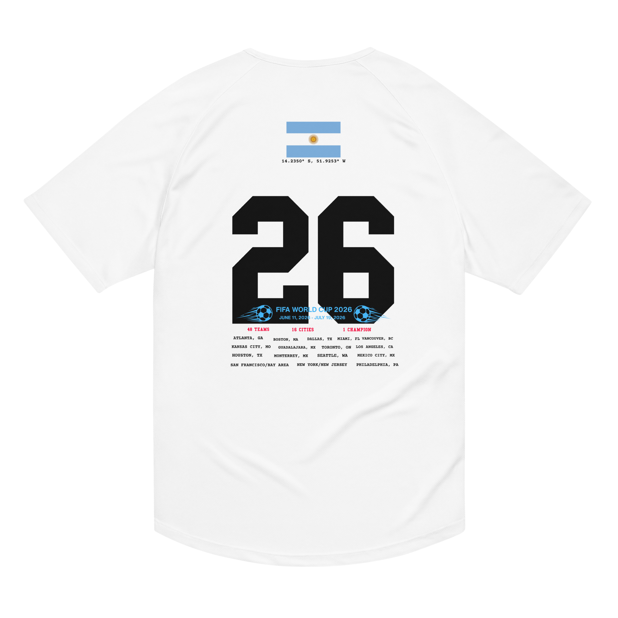 Argentina 2026 World Cup 2026 Streetwear Soccer Jersey