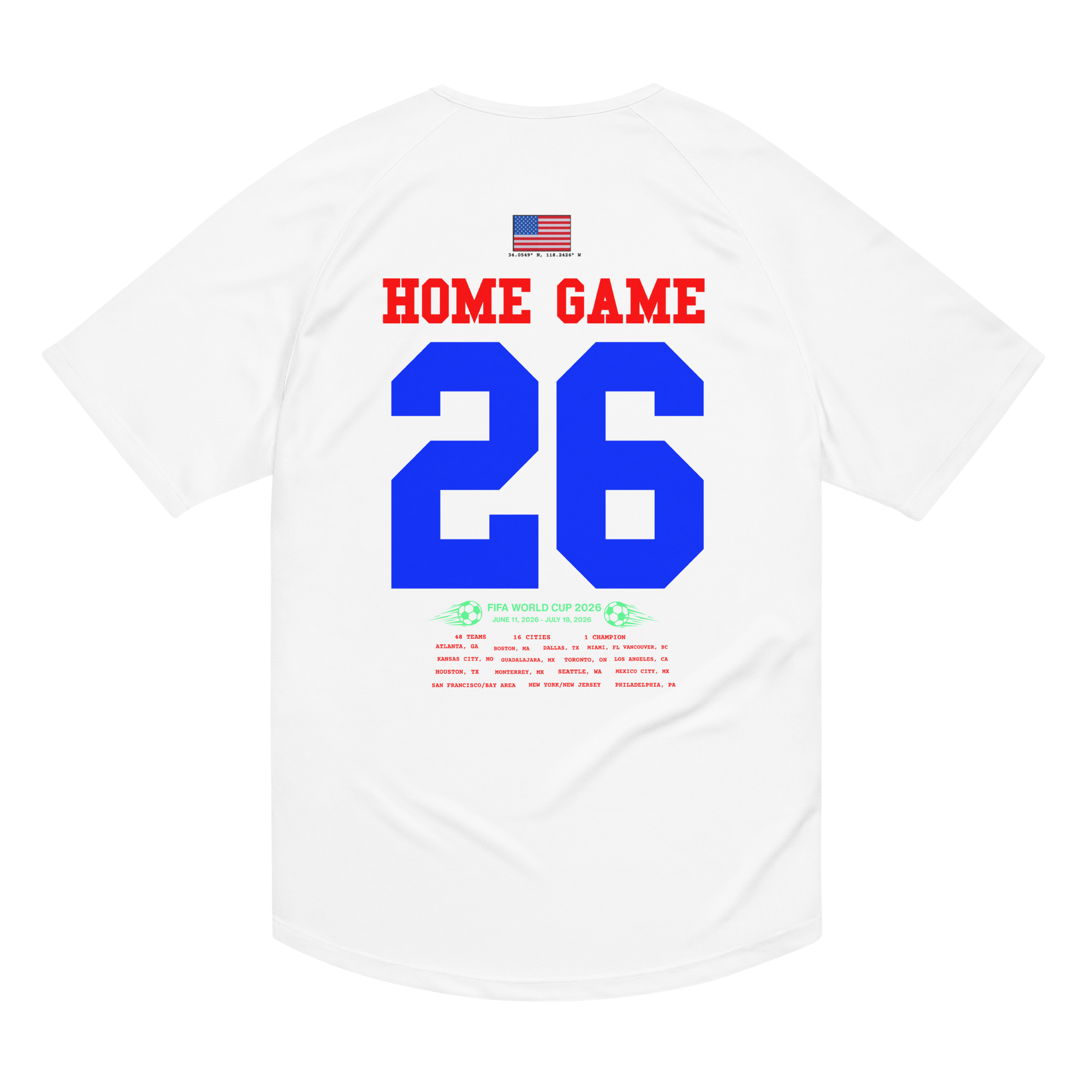 Los AngelesWorld Cup 2026 Streetwear Soccer Jersey