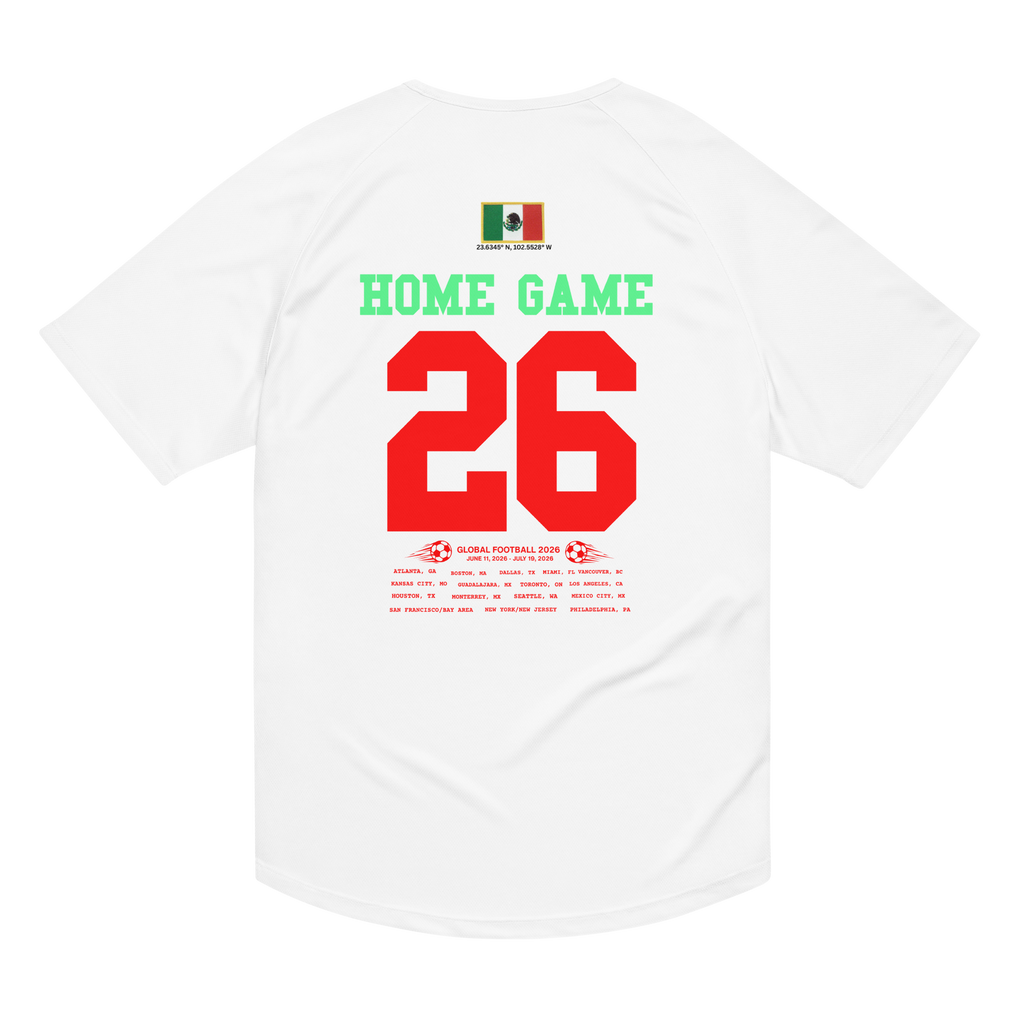 Mexico 2026 World Cup Streetwear Jersey