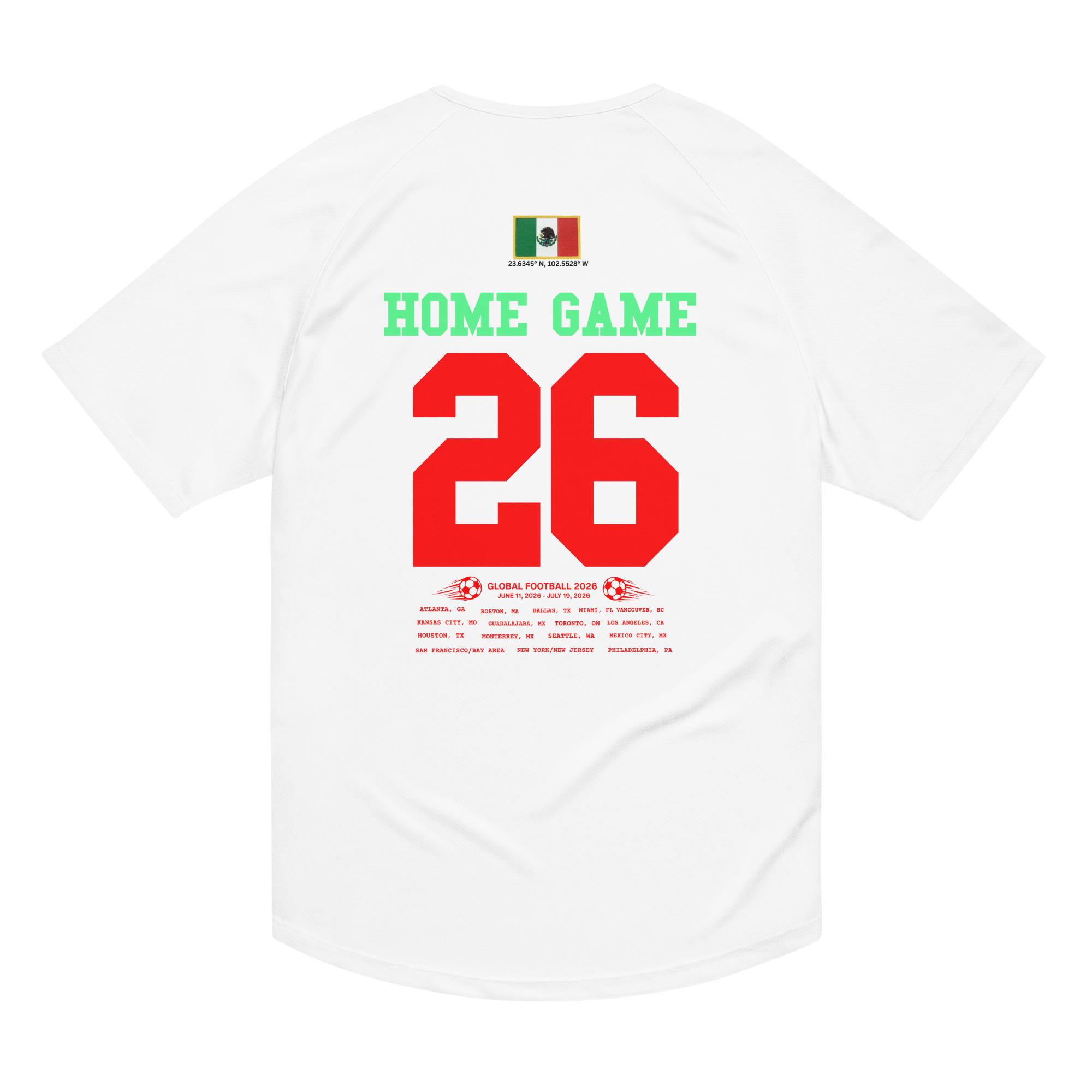Mexico 2026 World Cup Streetwear Jersey
