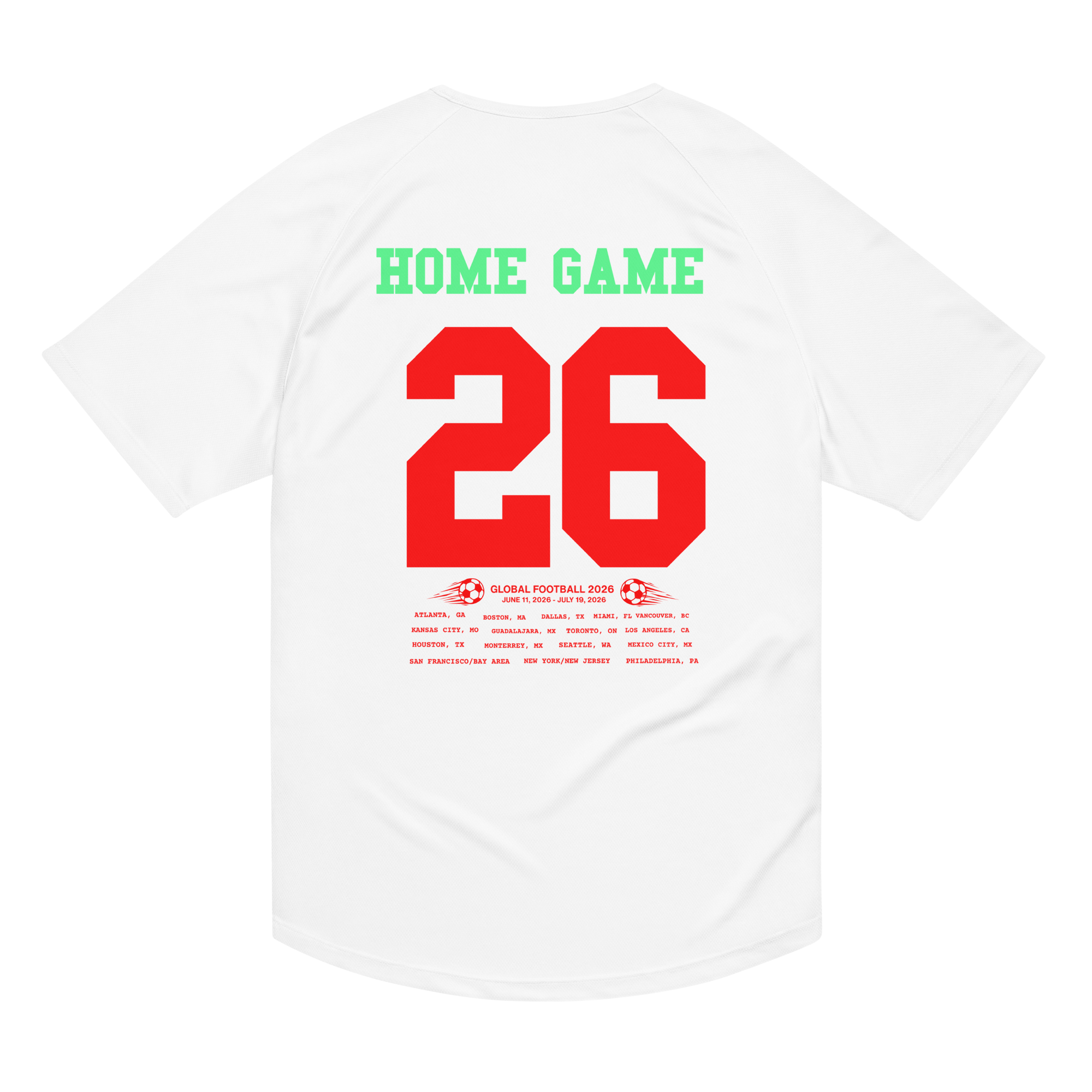 Mexico 2026 World Cup Streetwear Jersey