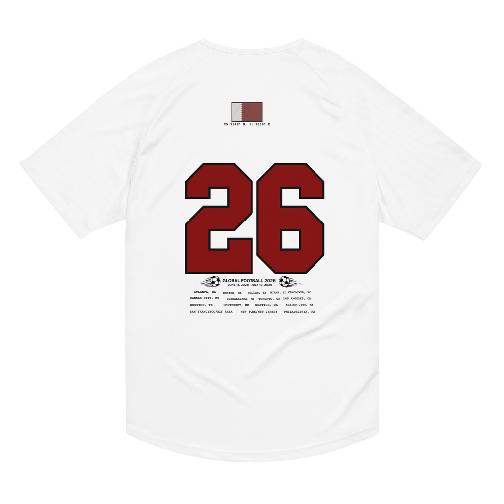 Qatar 2026 World Cup Streetwear Soccer Jersey