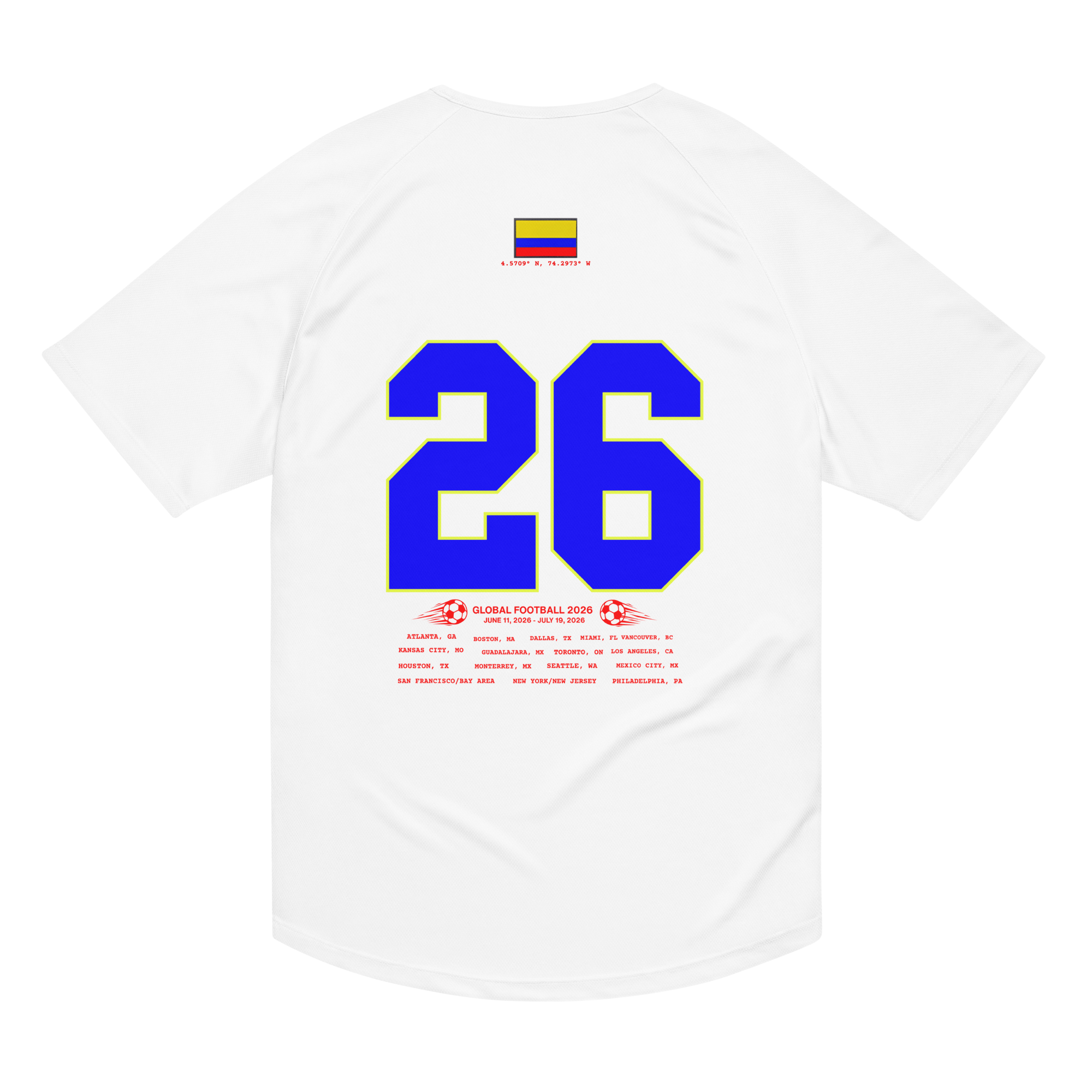 Colombia 2026 Streetwear Soccer Jersey