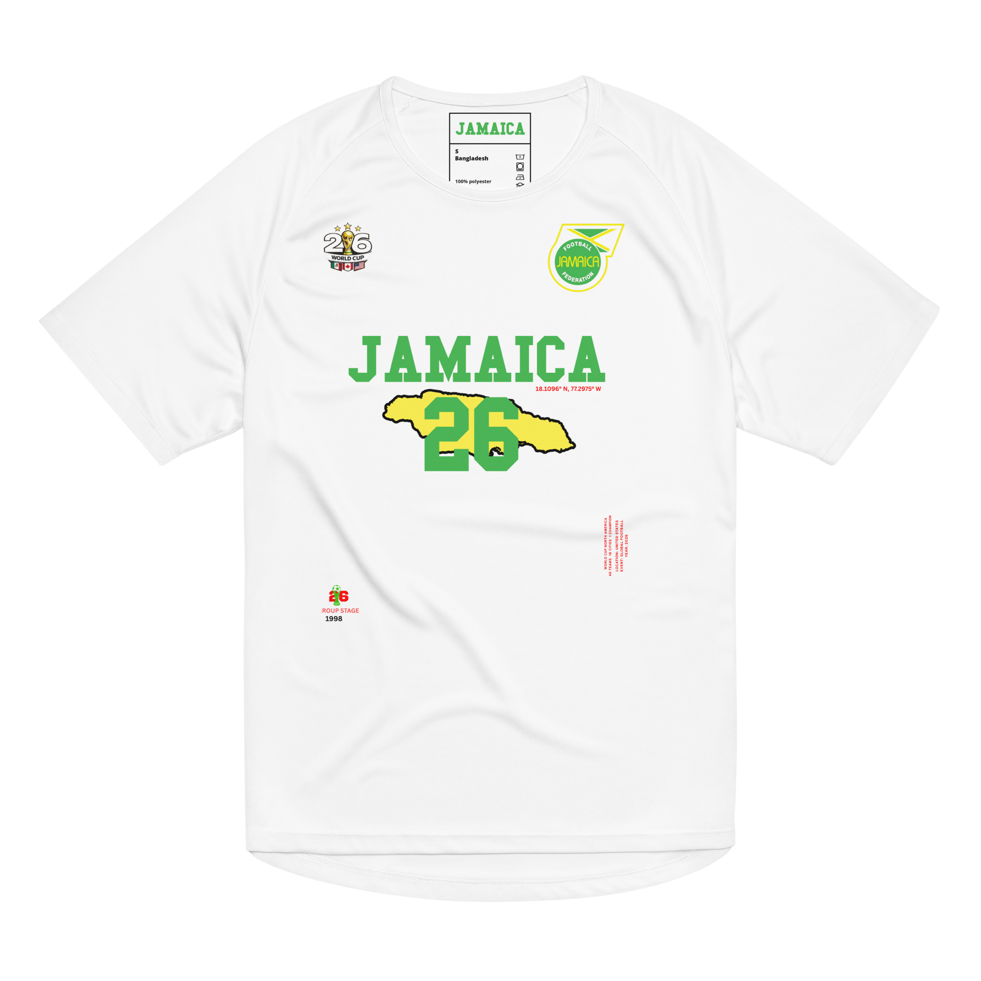 Jamaica World Cup 2026 Streetwear Soccer Jersey