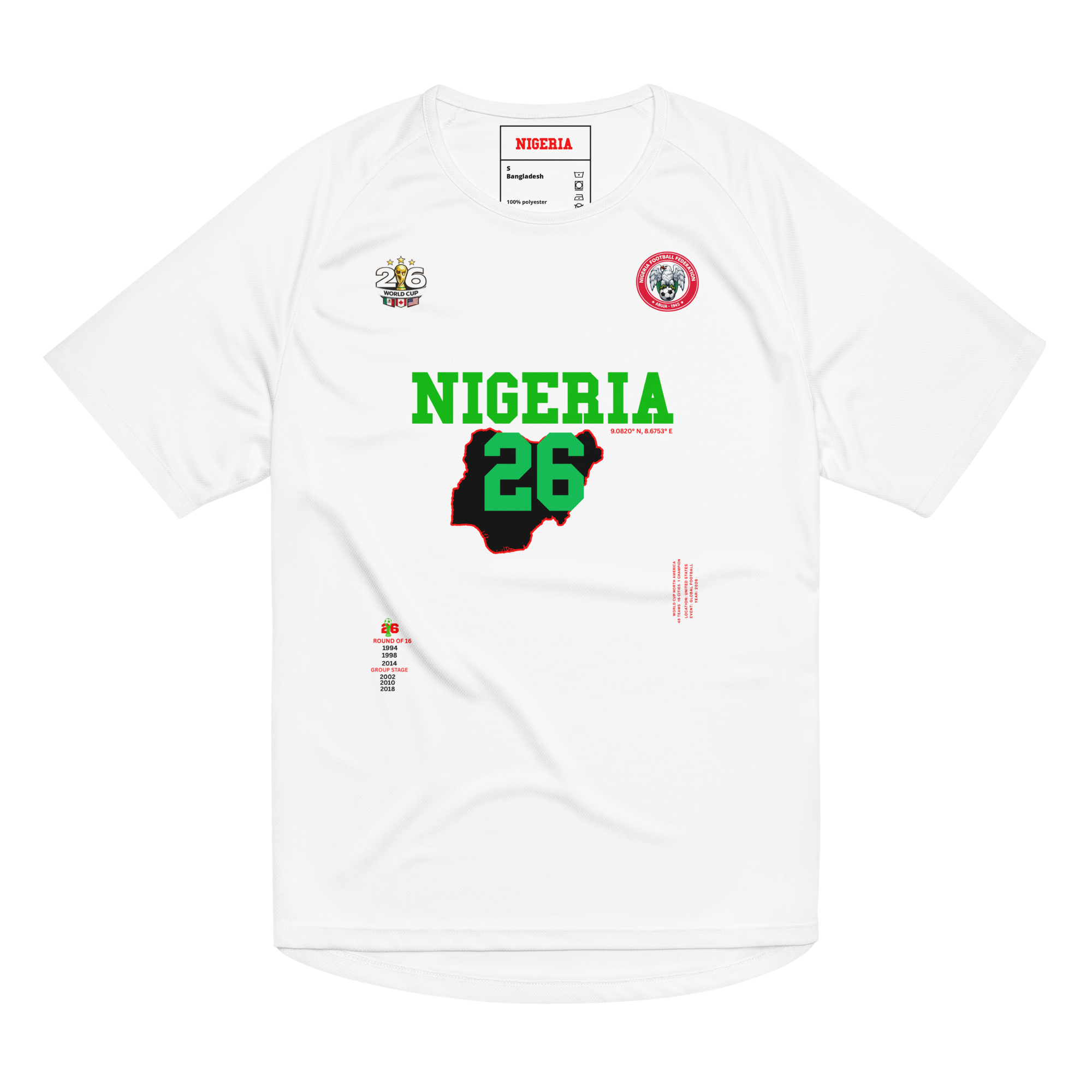 Nigeria World Cup 2026 Streetwear Soccer Jersey