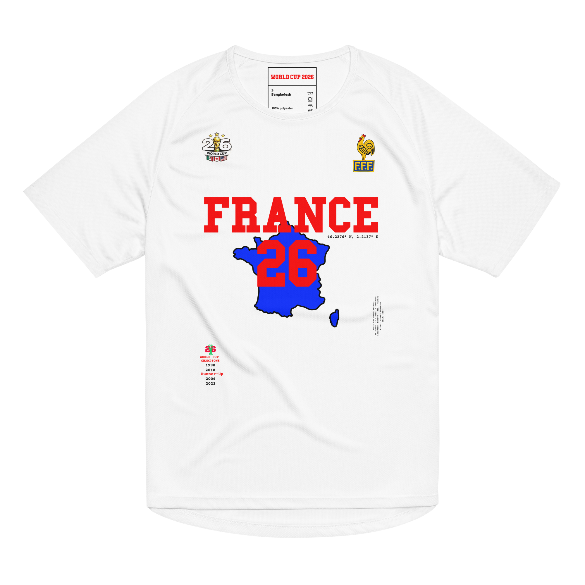 France 2026 World Cup 2026 Streetwear Soccer Jersey